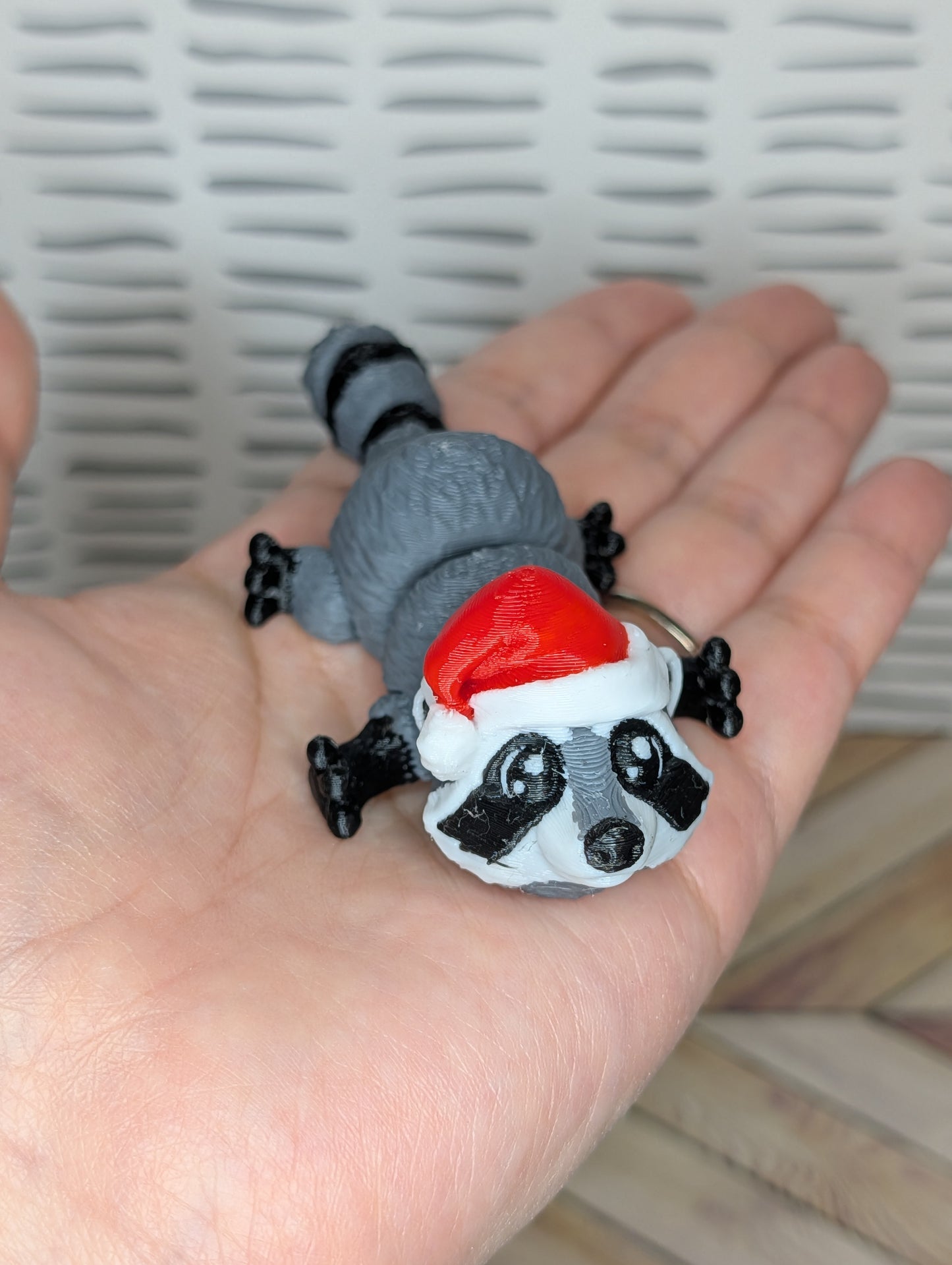 3D Printed Santa Hat Raccoon