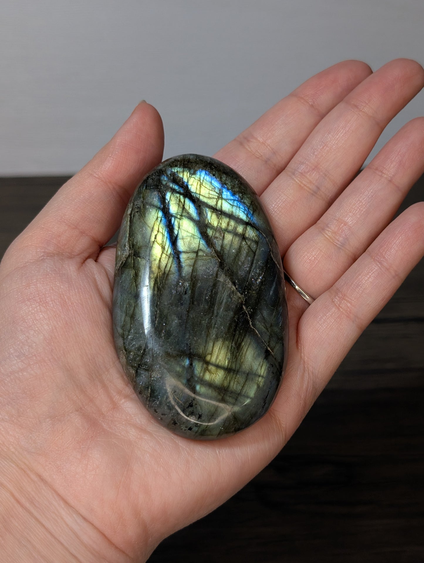Large Labradorite Palm Stone
