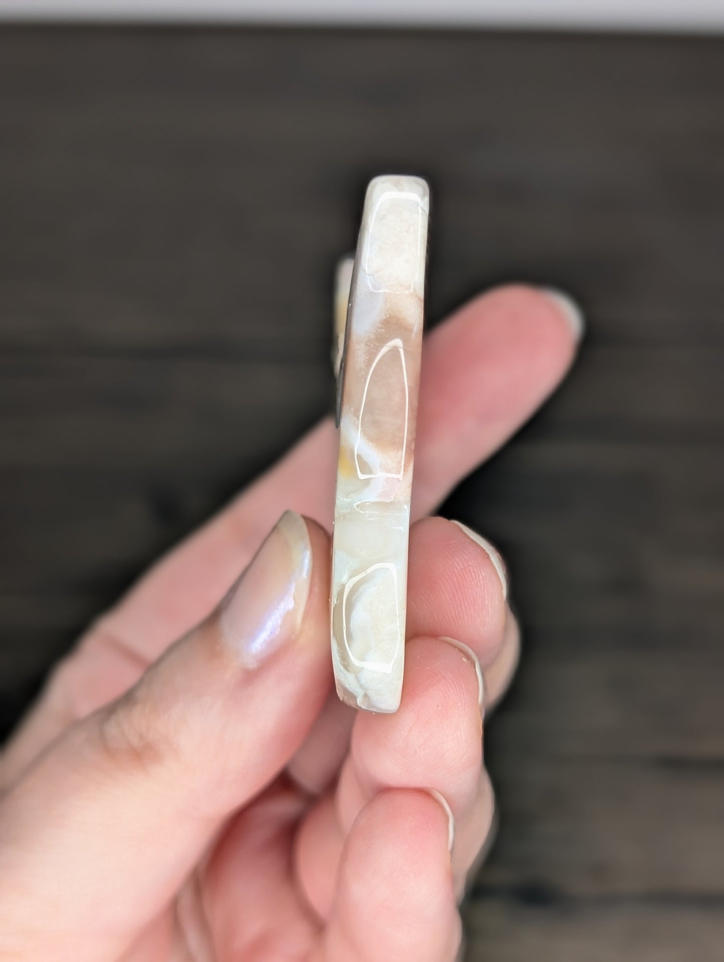 Flower Agate Butterfly Carving
