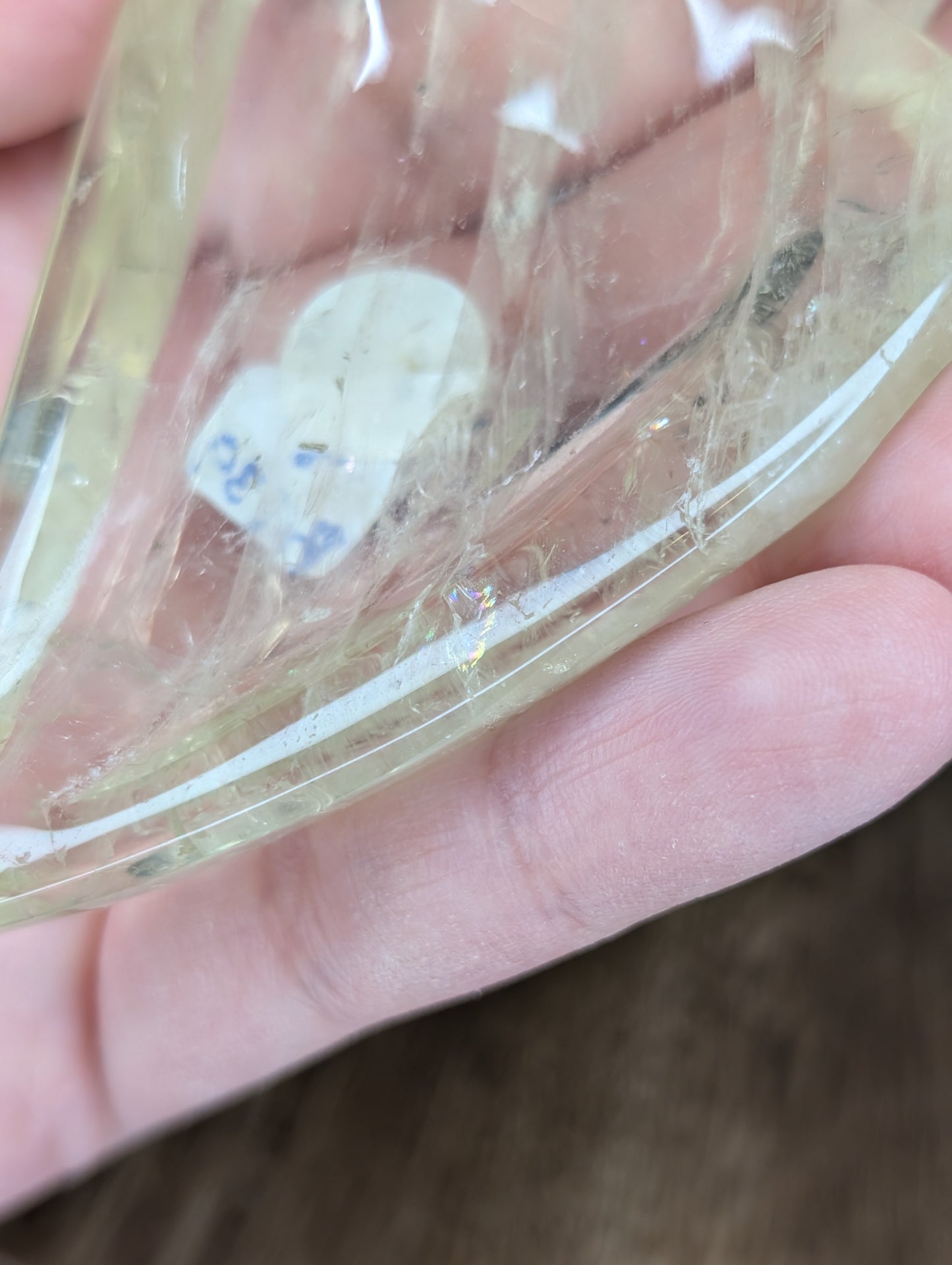 Lemon Quartz Leaf Trinket Dish (BT39)