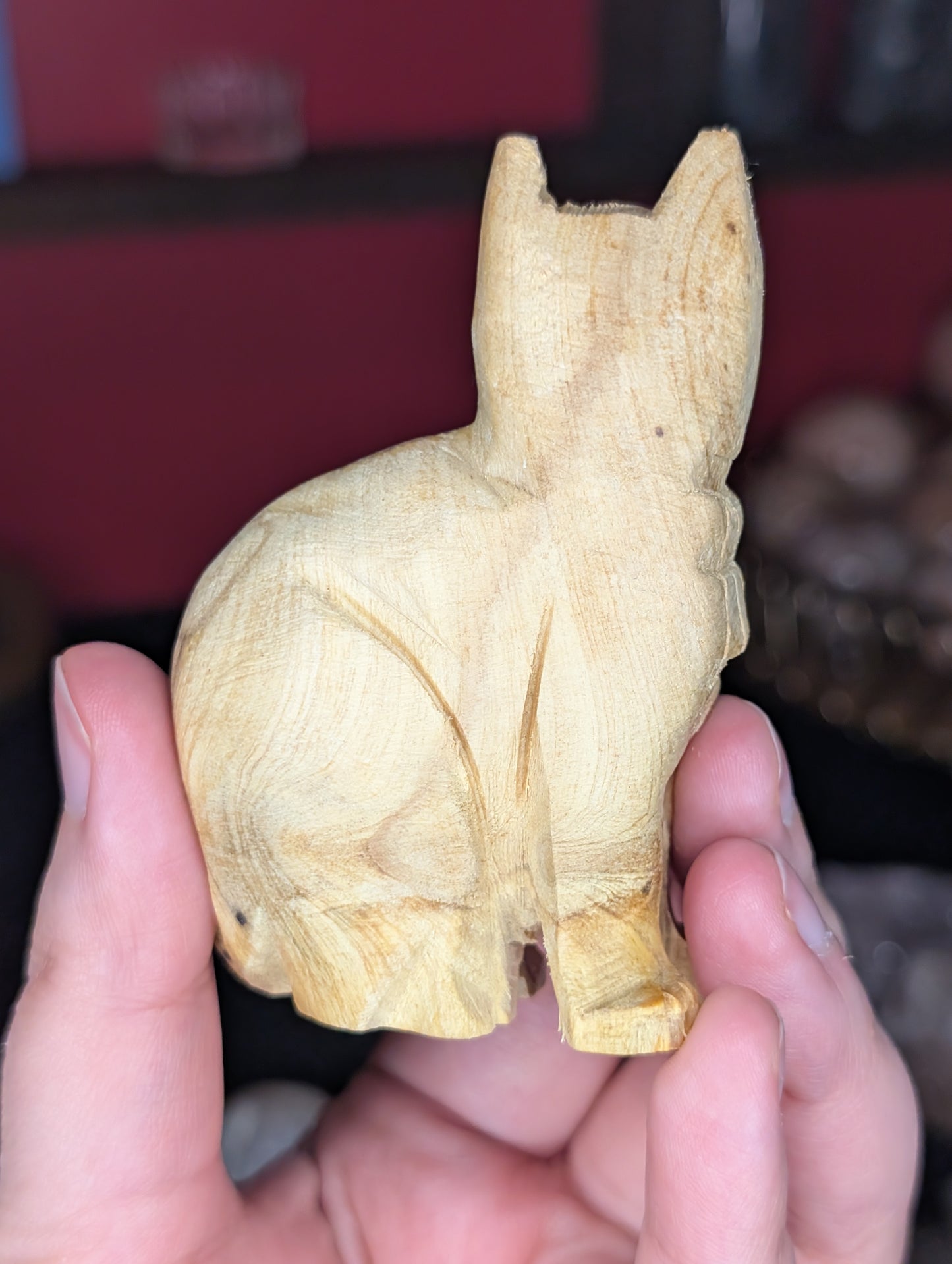 Palo Santo Cat Carving