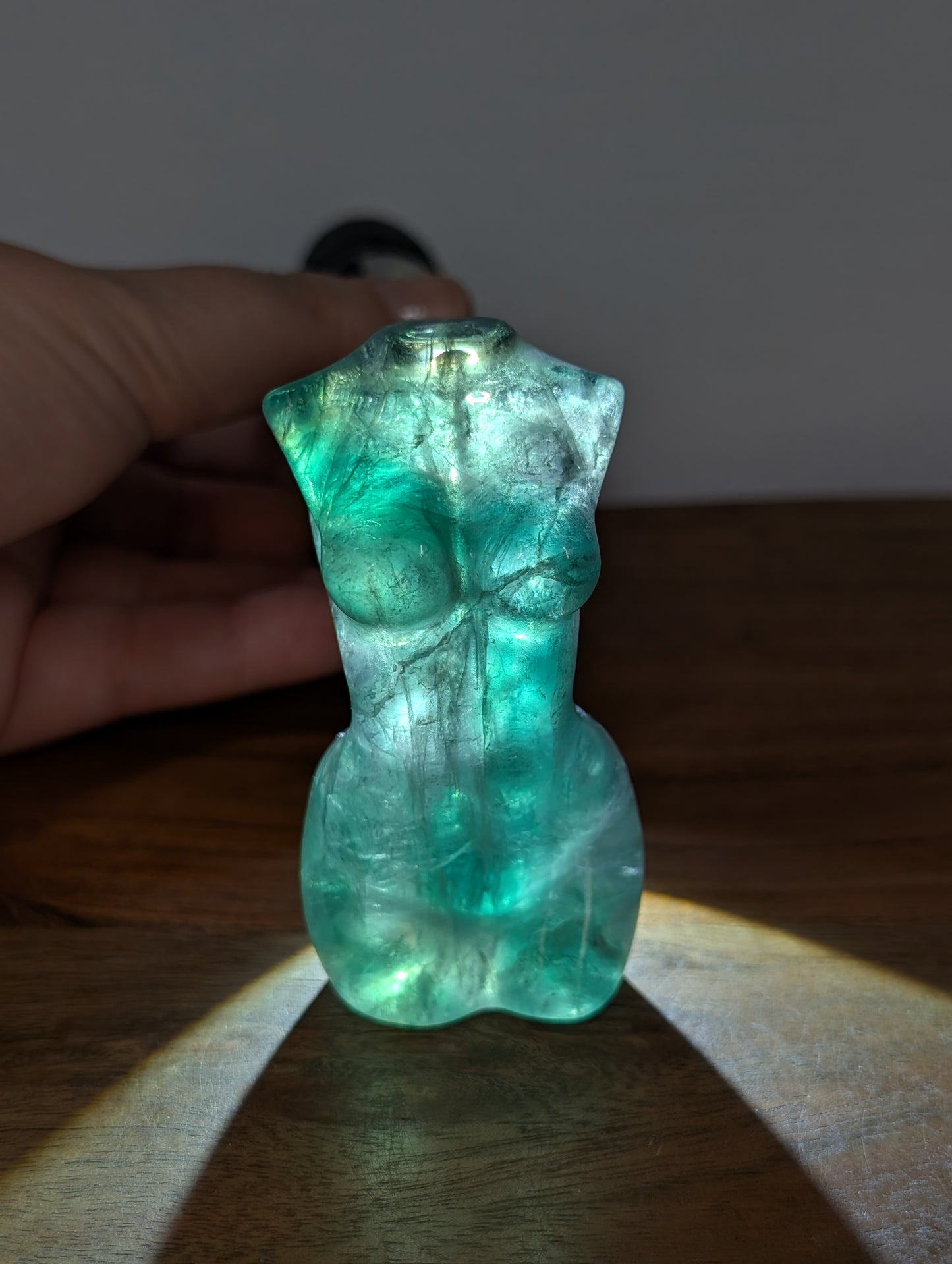 Fluorite Goddess Body Carving (R77)