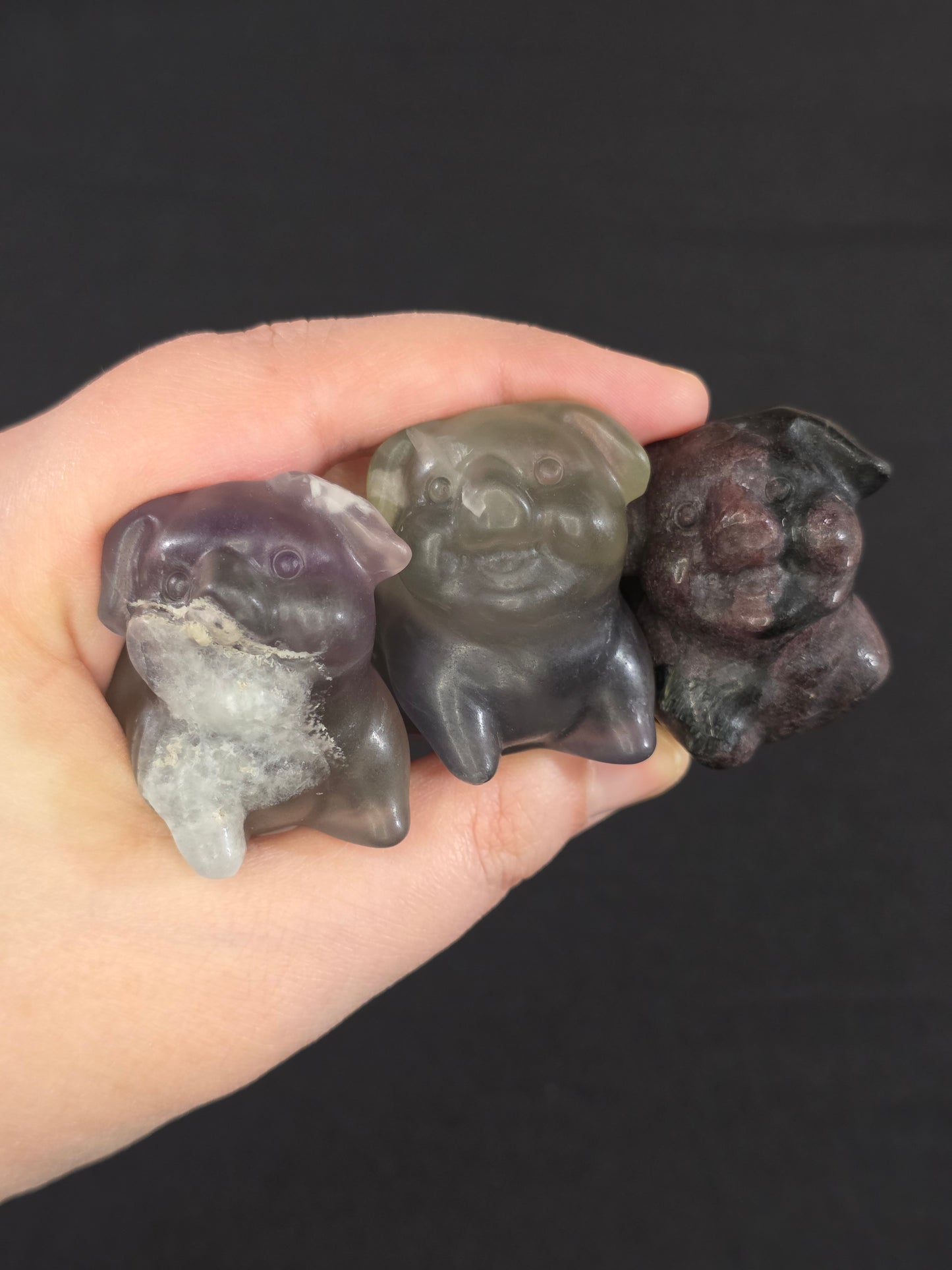 Happy Sitting Piggy Carving