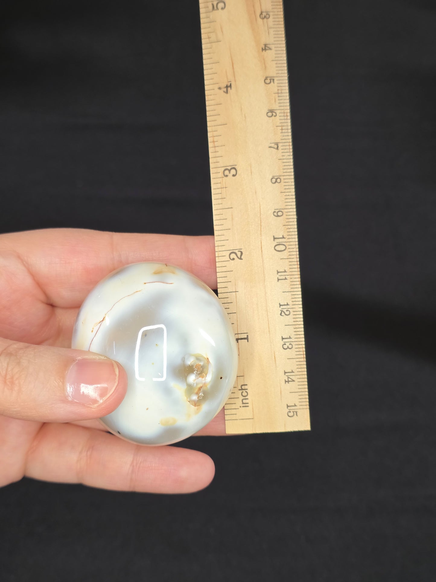 Orca Carnelian Palm Stone