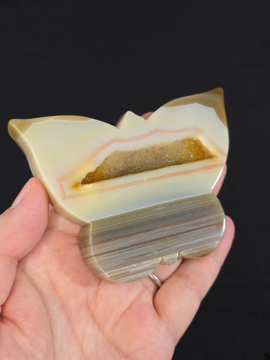 Carnelian Butterfly Carving