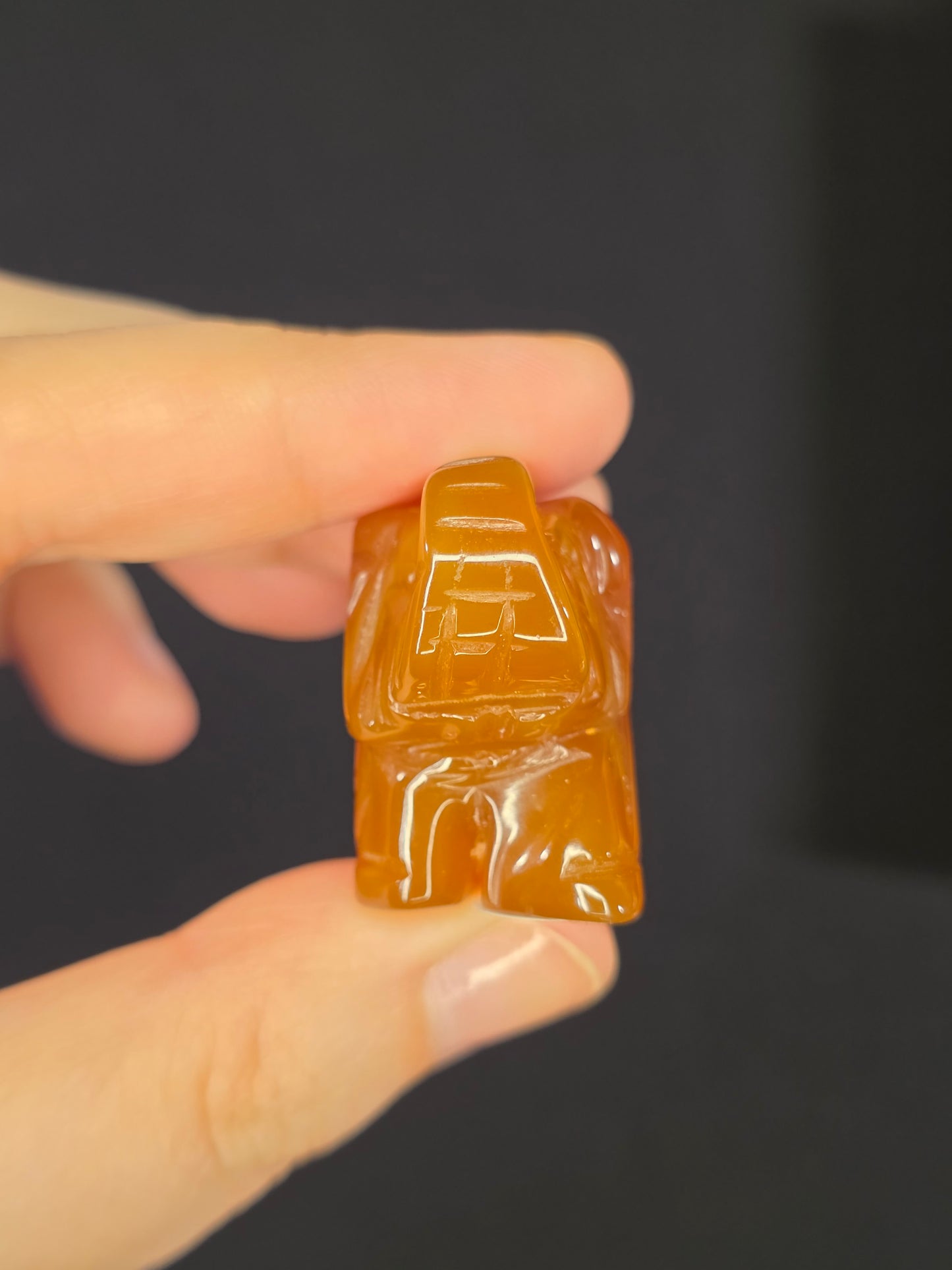 Carnelian Elephant Carving
