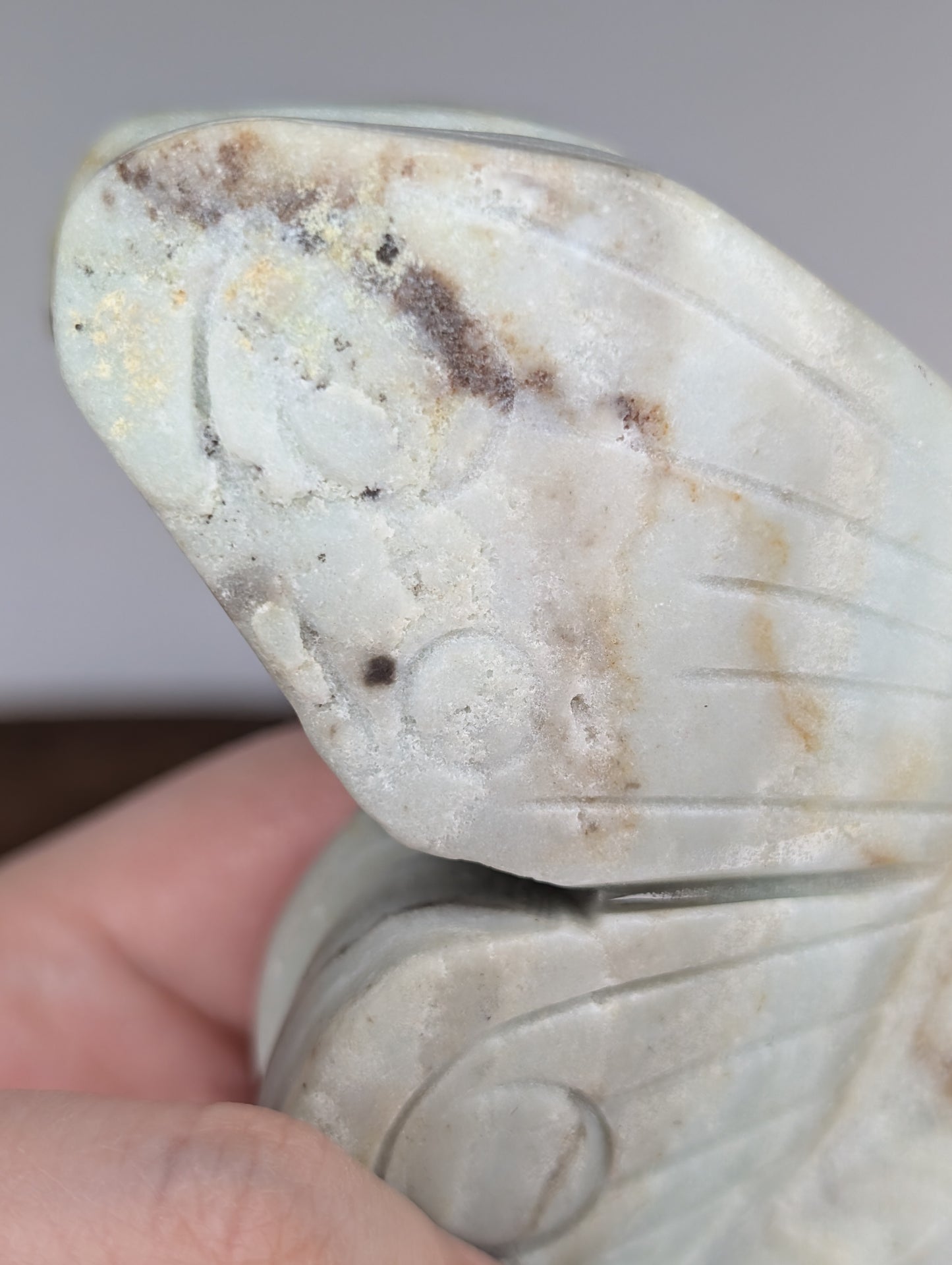 Caribbean Calcite (Madonna) Fairy Carving (AE93)