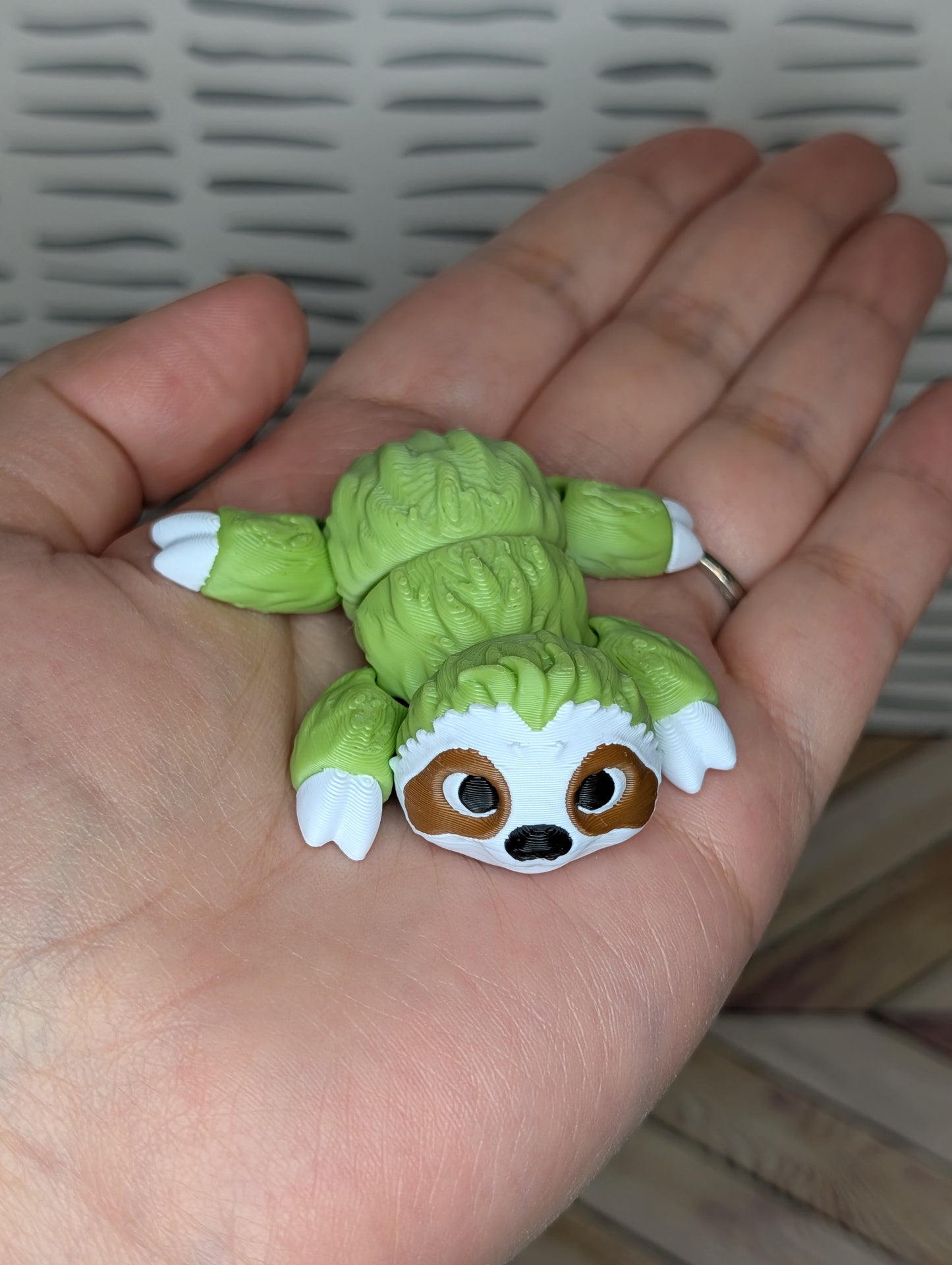 3D Printed Green Sloth