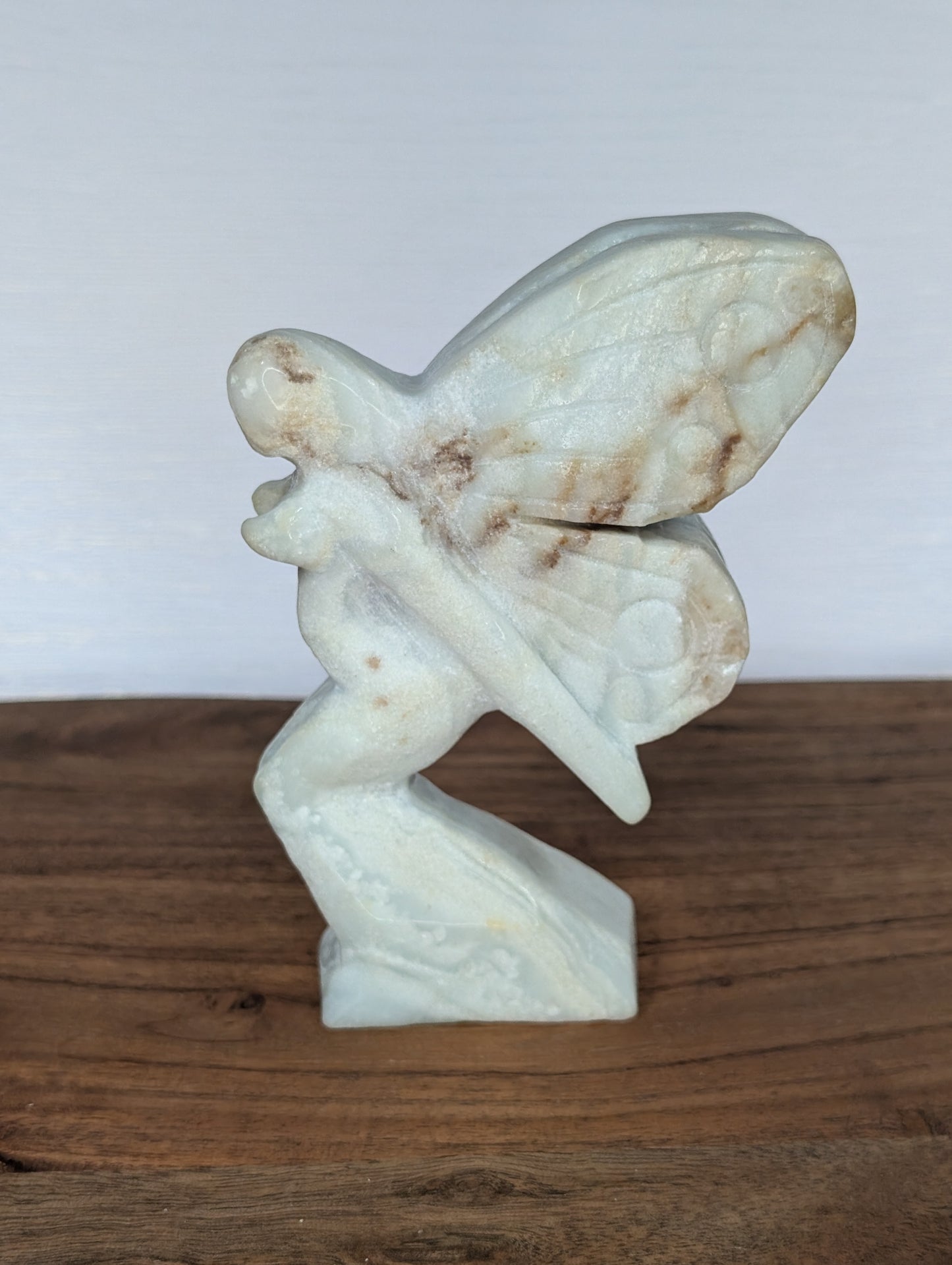 Caribbean Calcite (Madonna) Fairy Carving (AE93)