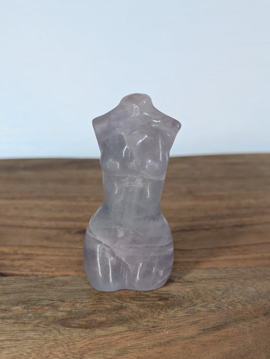 Fluorite Goddess Body Carving