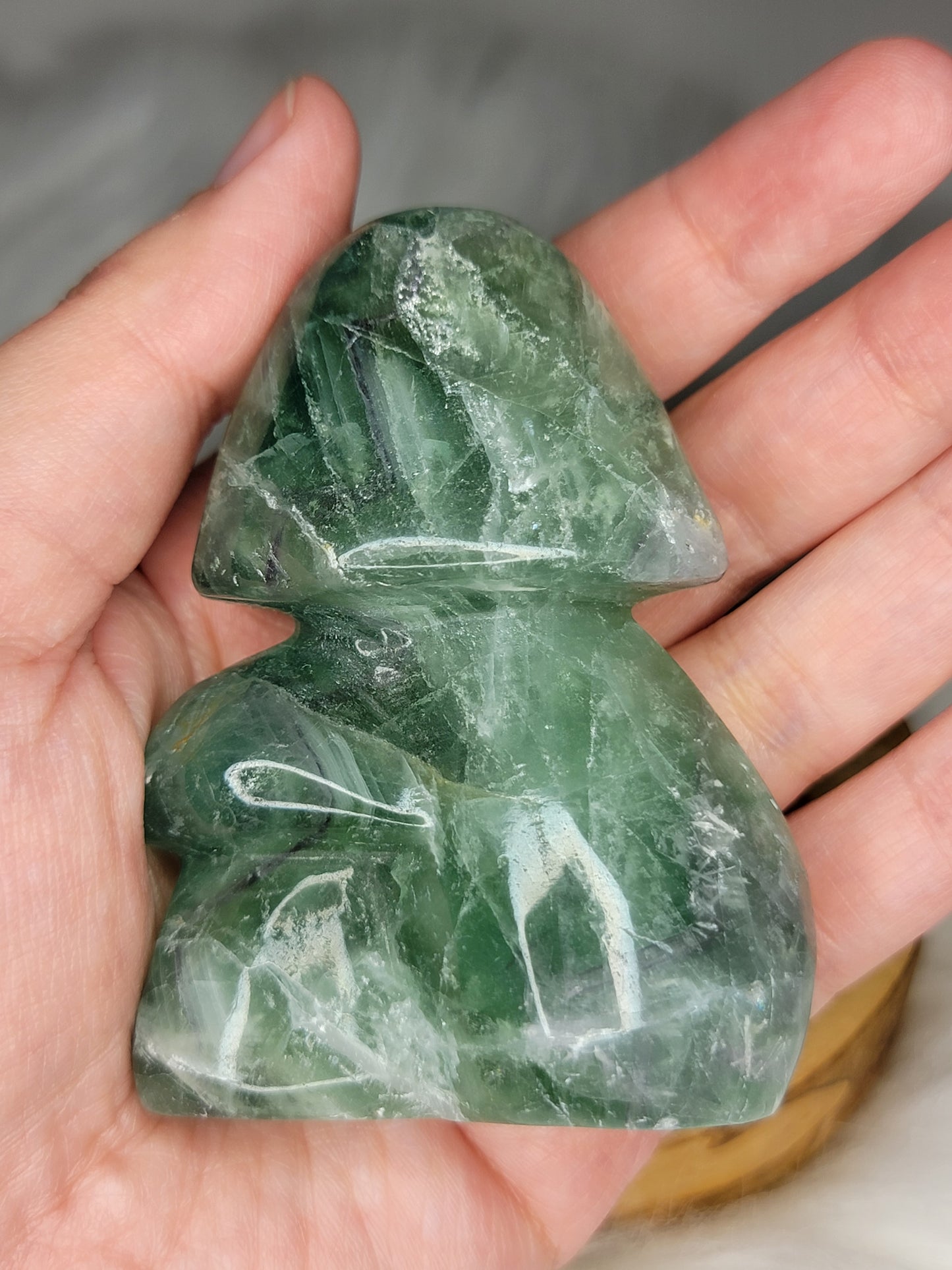 Fluorite Mushroom Carving (BL21)