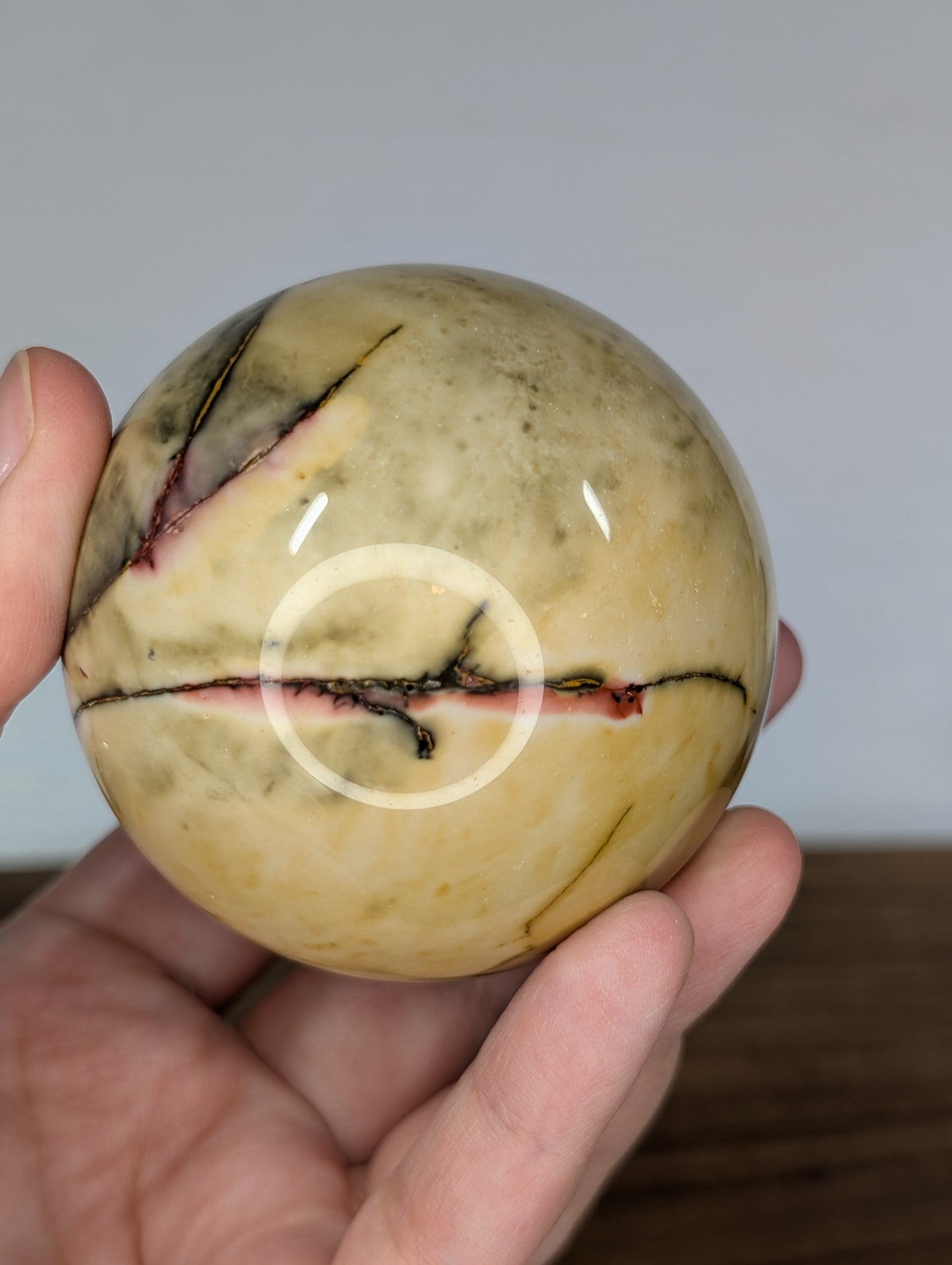 Yellow Mookaite Sphere (F69)