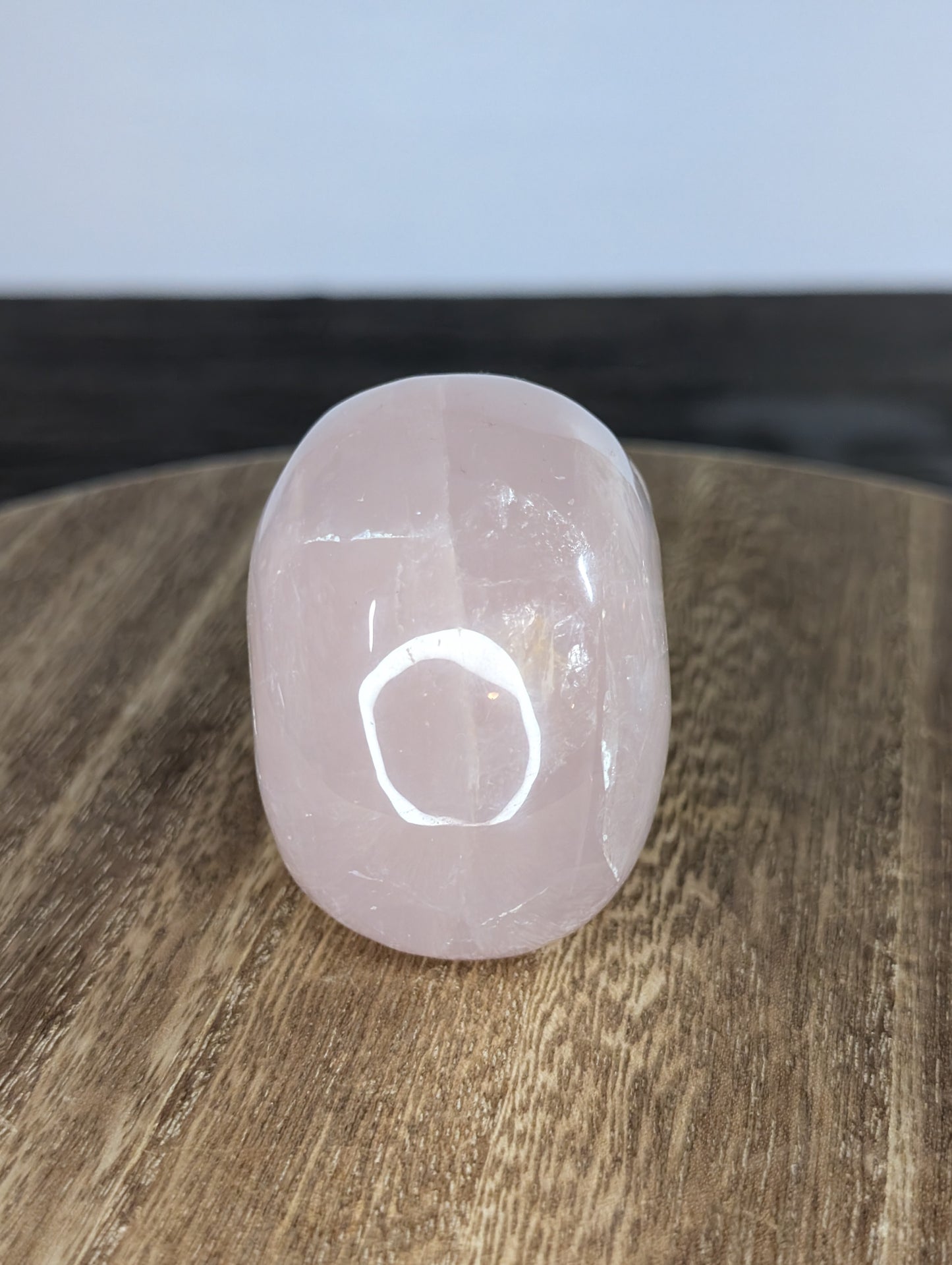 Rose Quartz Skull Carving (AV48)