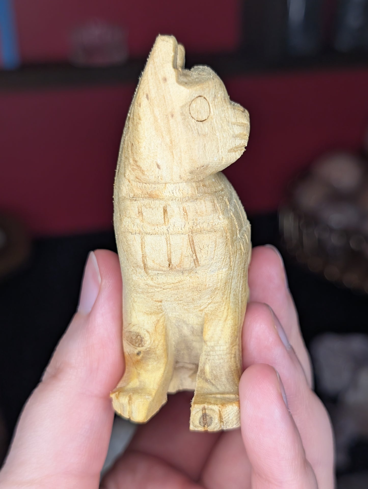 Palo Santo Cat Carving