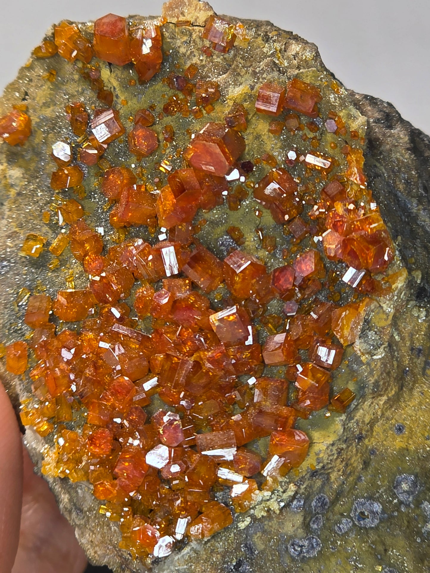 Vanadinite on Matrix Cluster