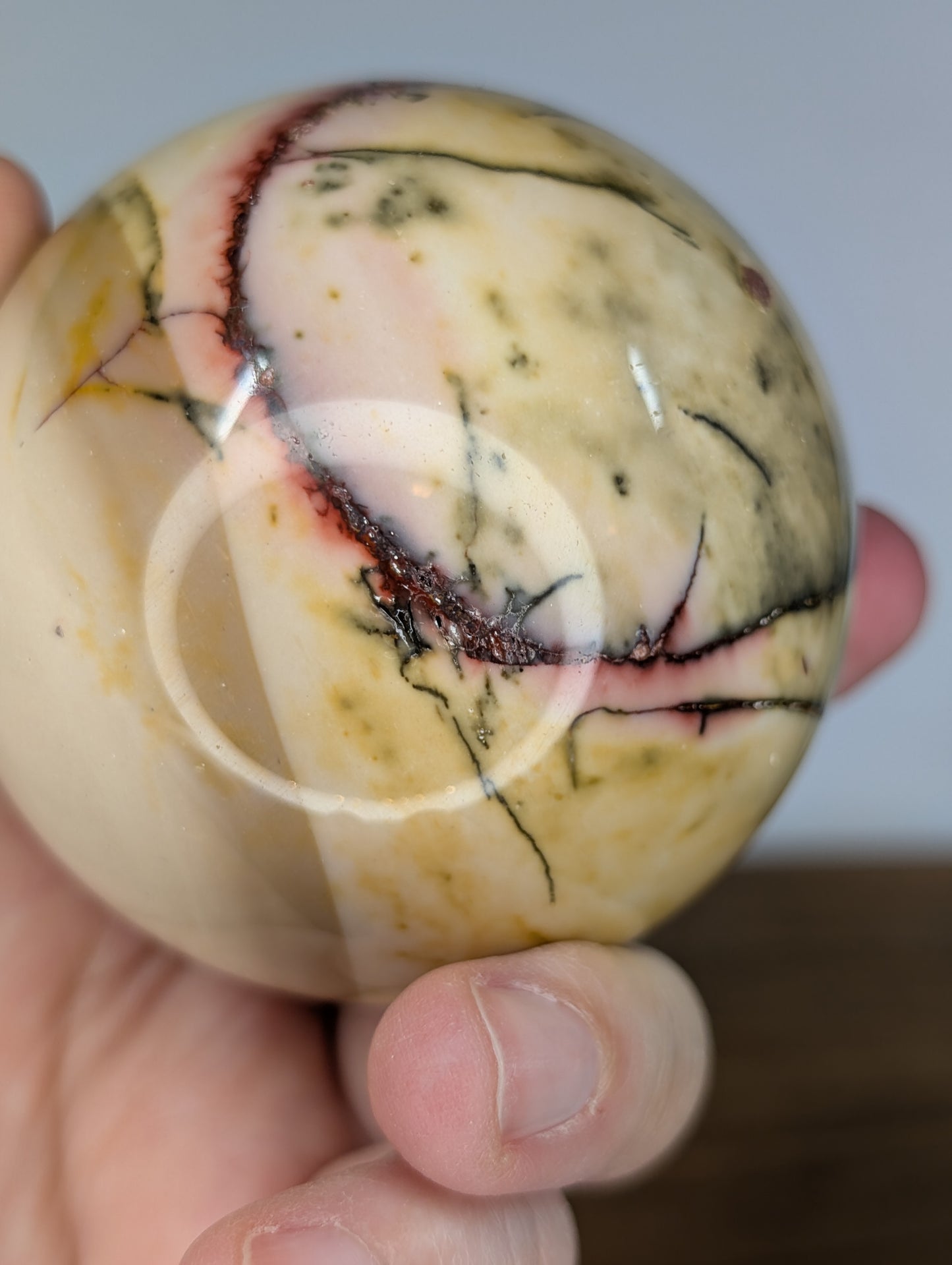 Yellow Mookaite Sphere (F69)