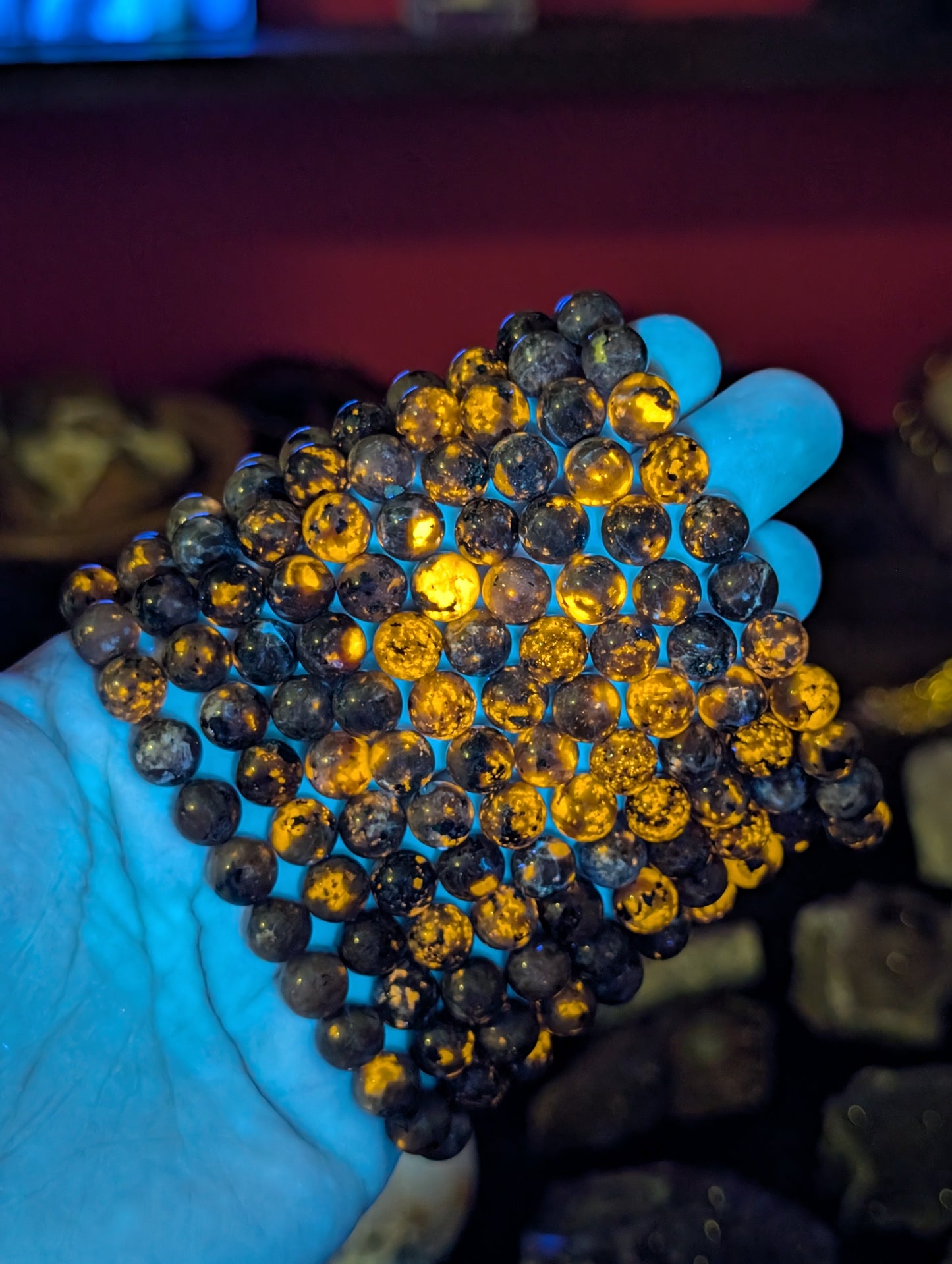 Yooperlite 8mm Bead Bracelet