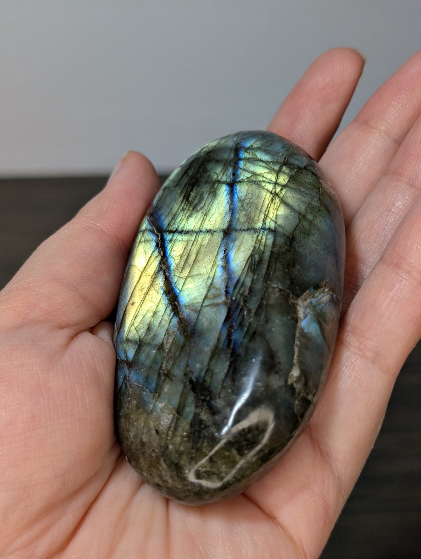 Large Labradorite Palm Stone
