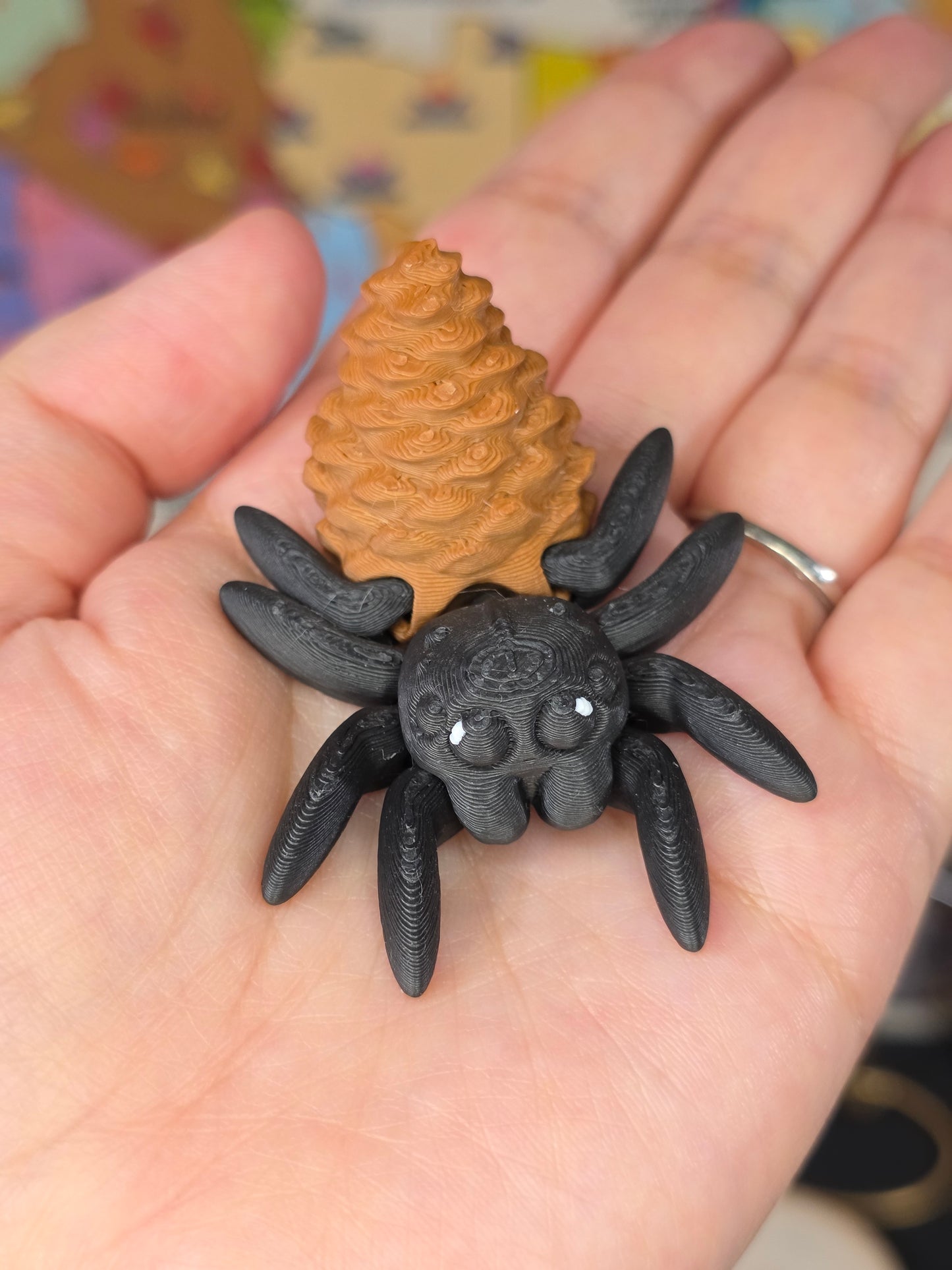 3D Printed Pinecone Spider