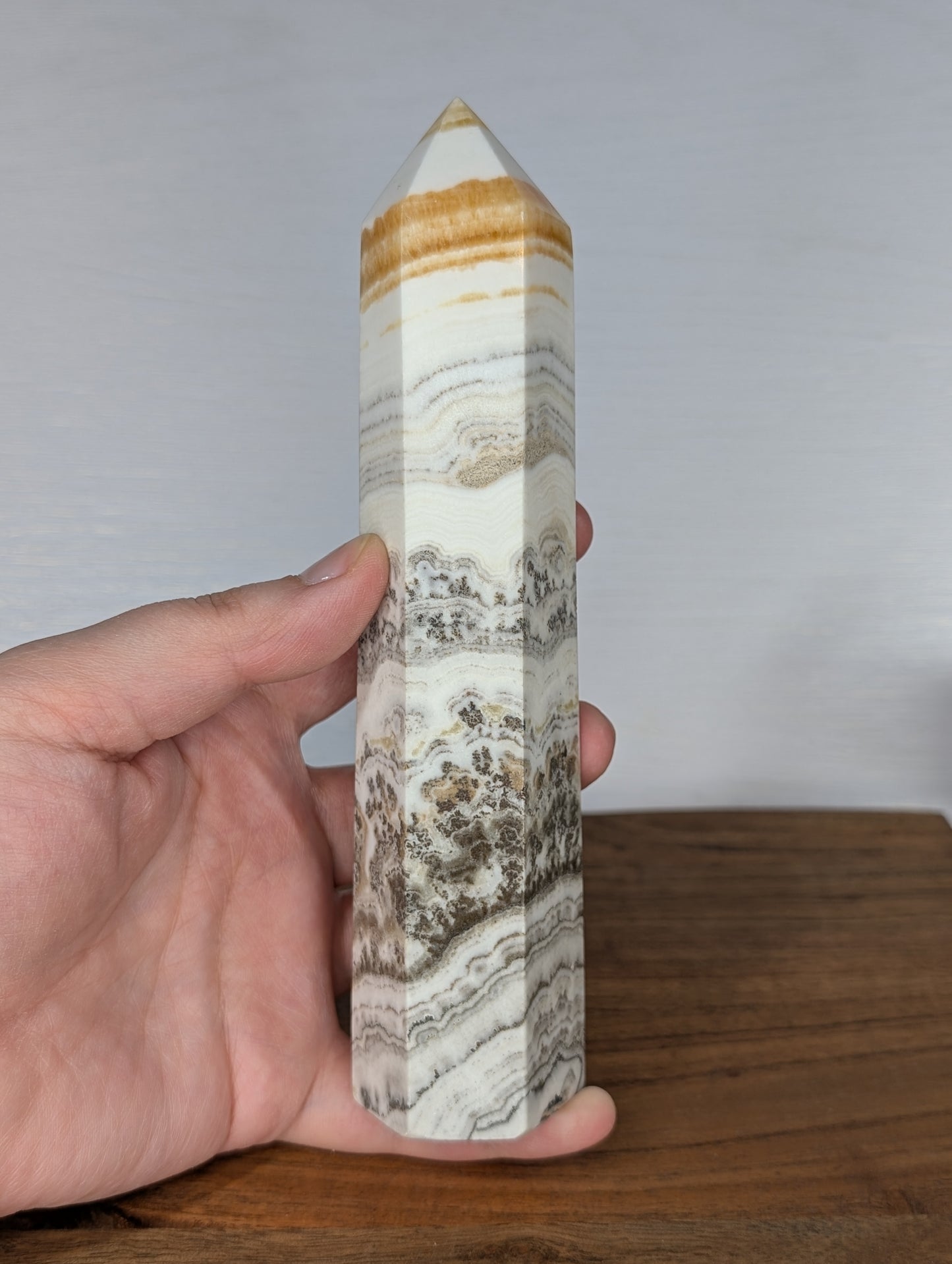 Dendritic Orange Calcite Tower (AB99)
