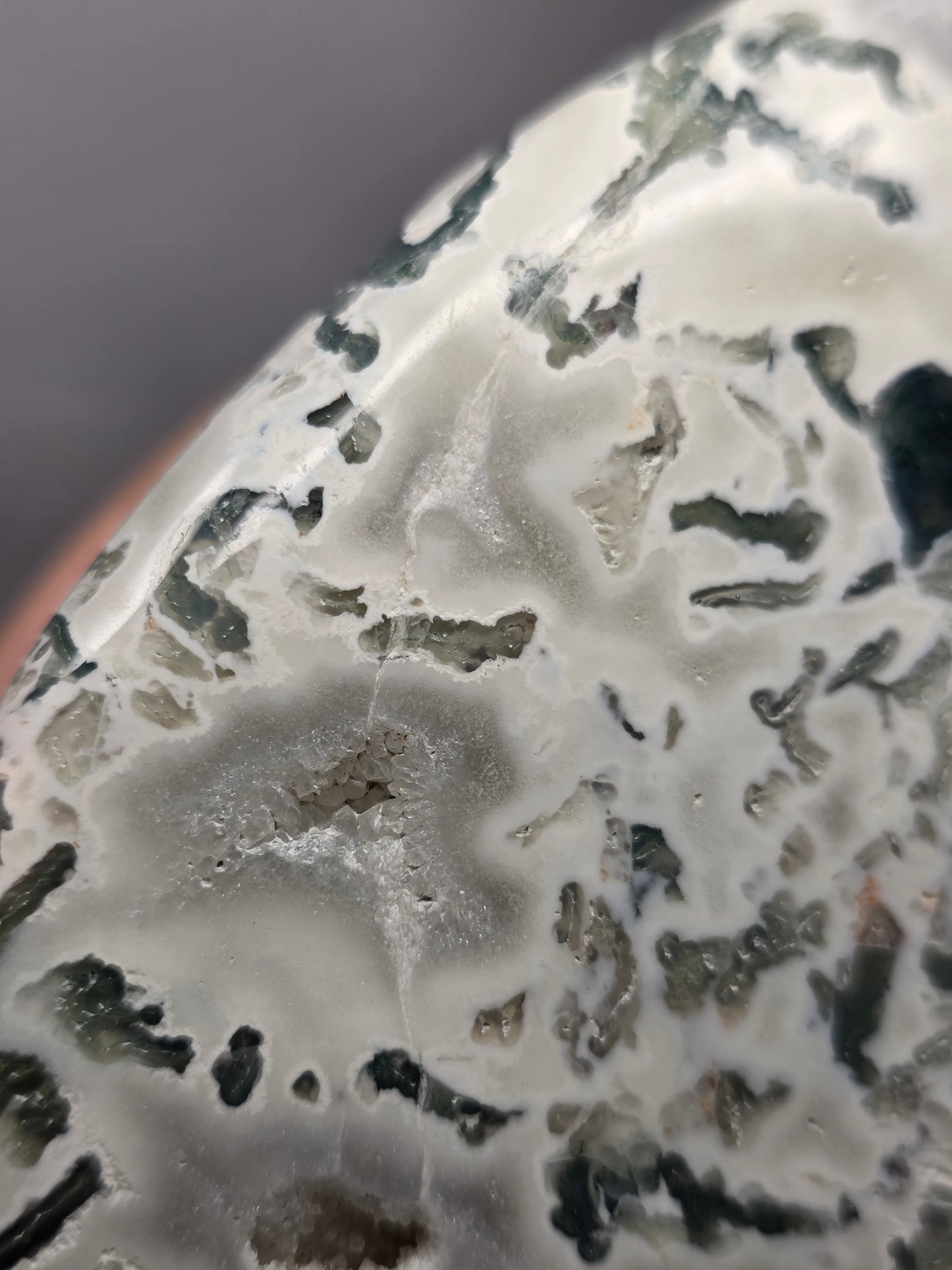 Moss Agate Teardrop/Flame Point