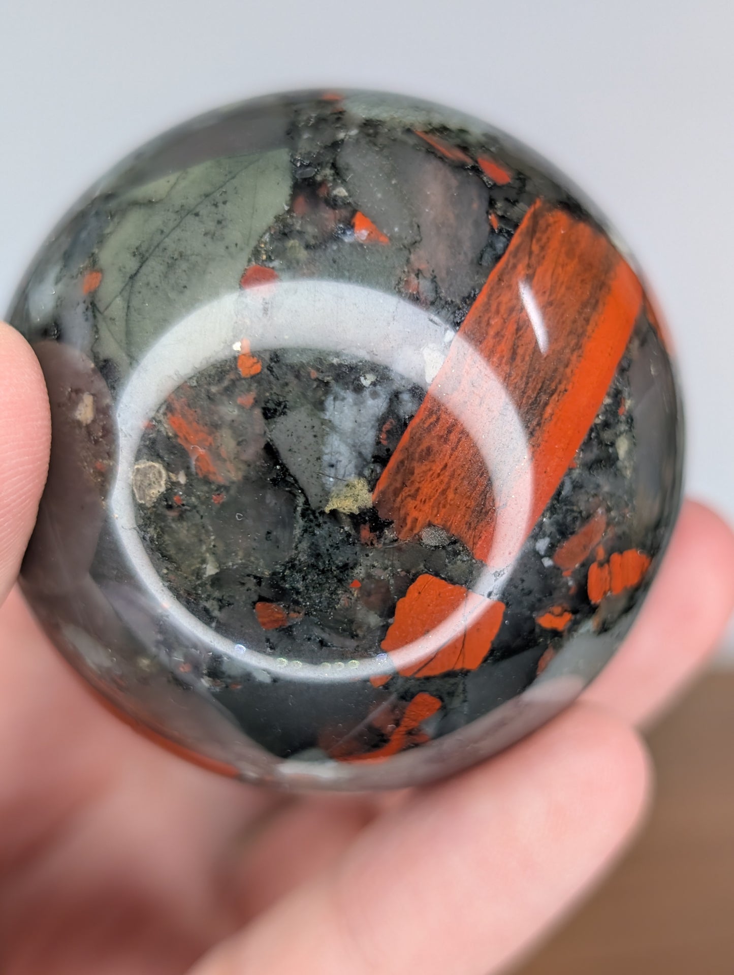 African Bloodstone Sphere (BK02)