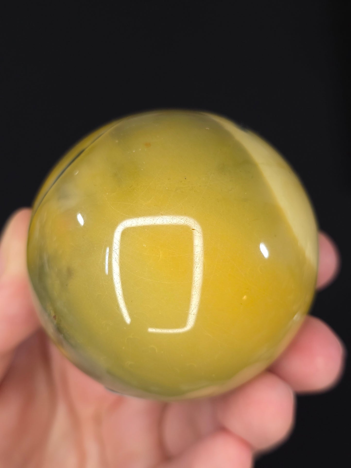 Dendritic Yellow Mookaite Sphere