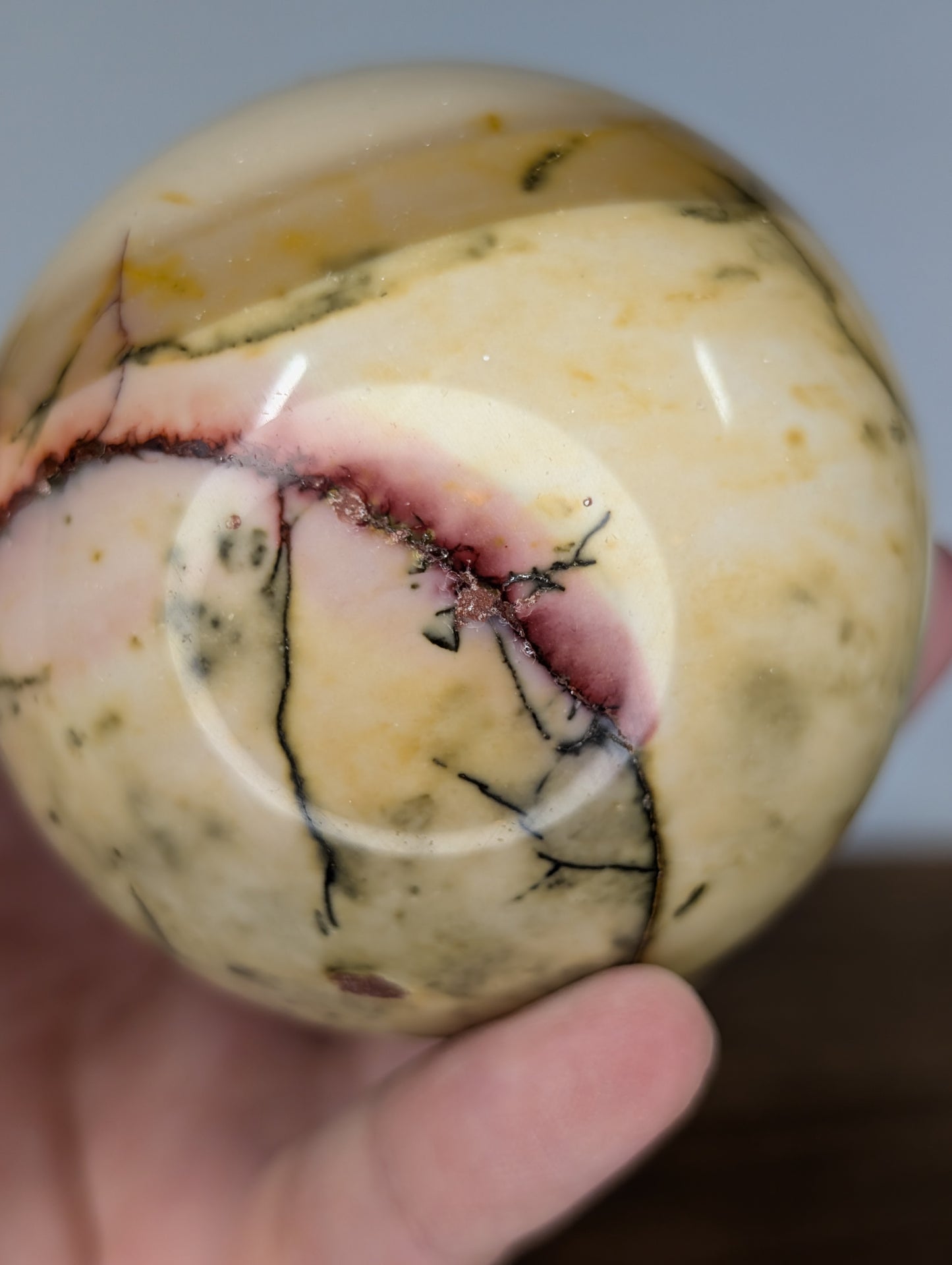 Yellow Mookaite Sphere (F69)