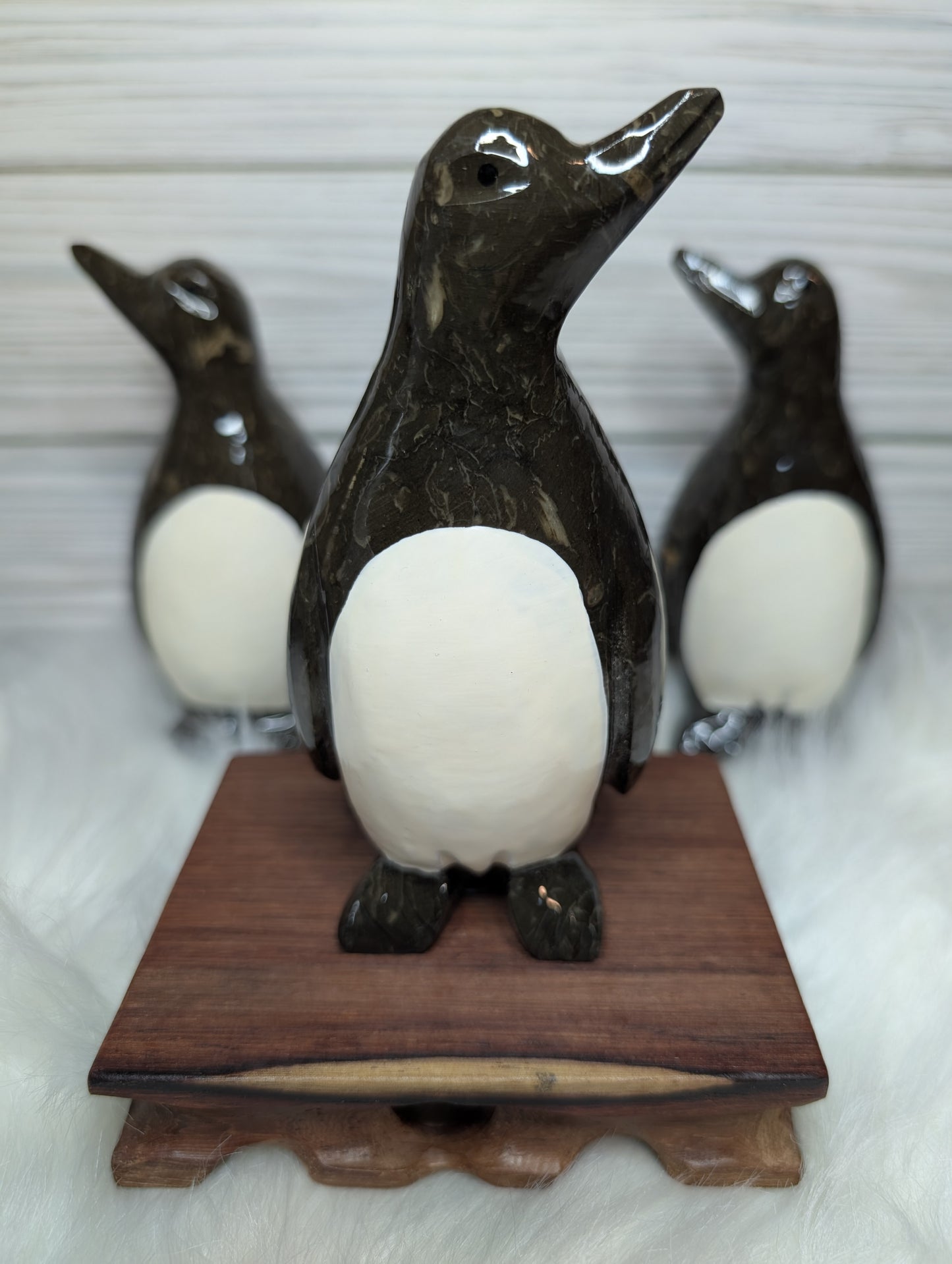 Marble Penguin Carving BX38