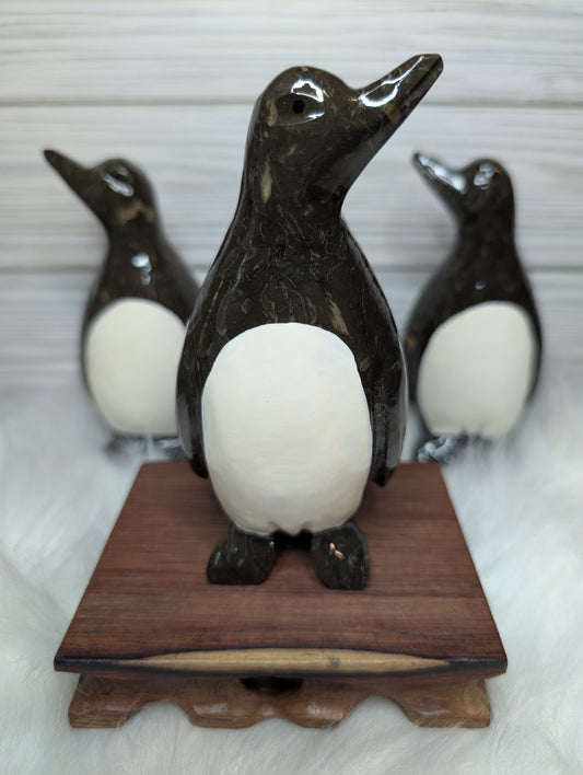 Marble Penguin Carving BX38