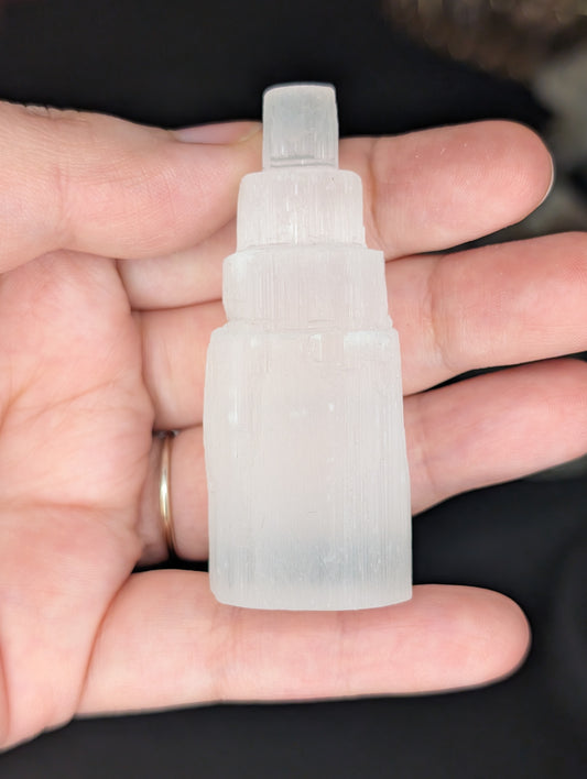 Satin Spar Tiered Tower