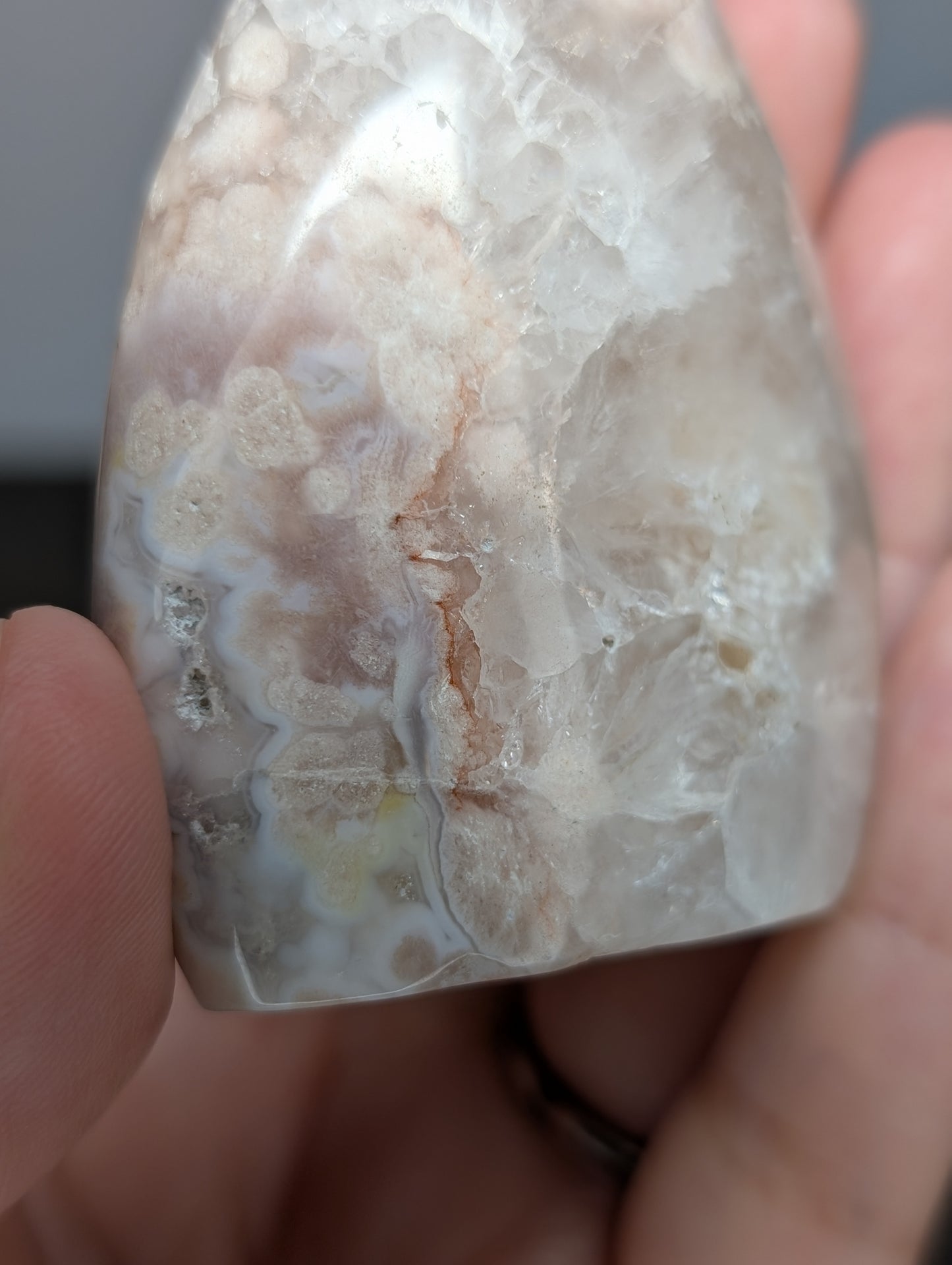 Druzy Flower Agate Flame Point