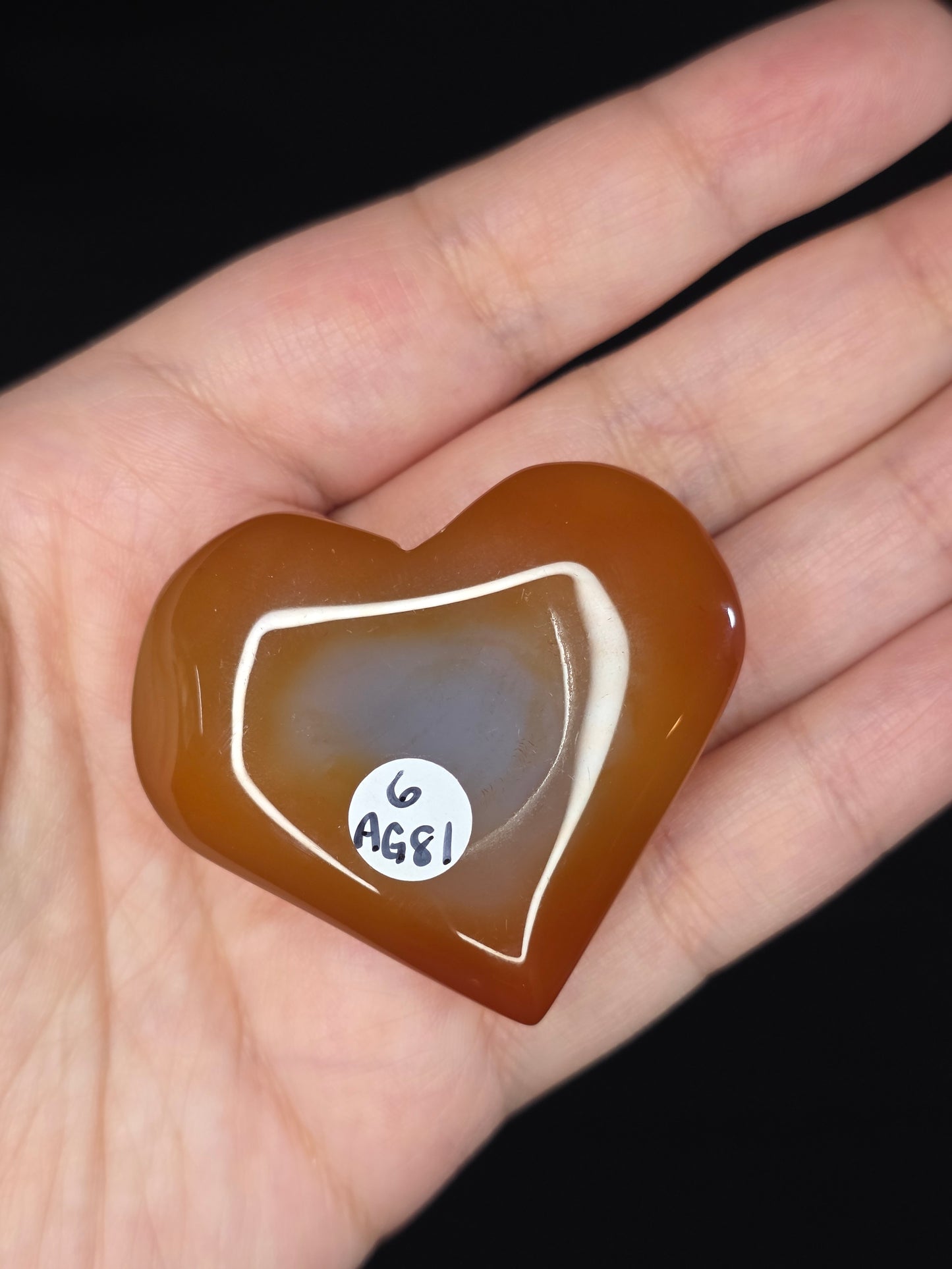 Carnelian Heart Carving