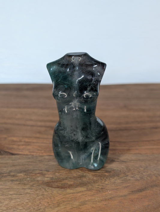 Fluorite Goddess Body Carving (R77)