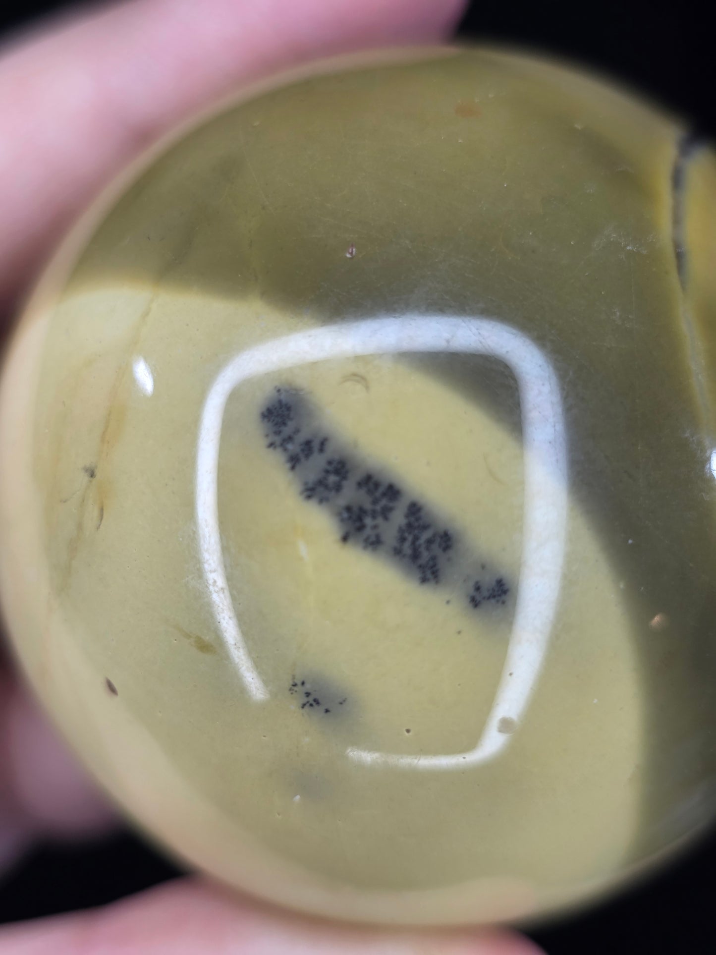 Dendritic Yellow Mookaite Sphere