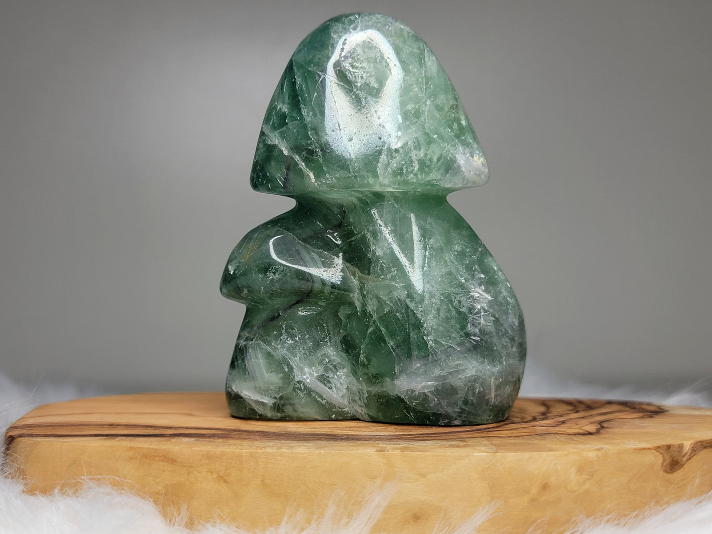 Fluorite Mushroom Carving (BL21)