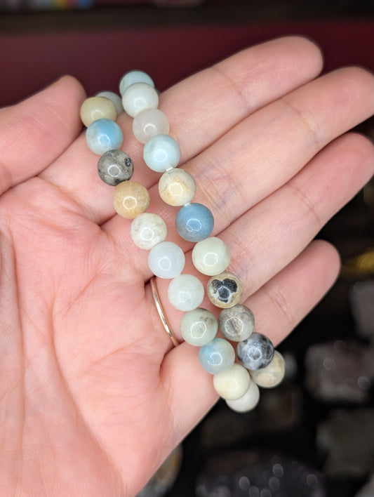 Caribbean Calcite 8mm Bead Bracelet
