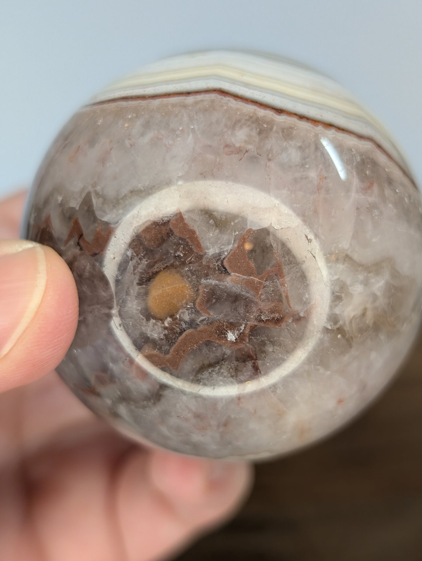Amethyst x Crazy Lace Agate Sphere (P70)