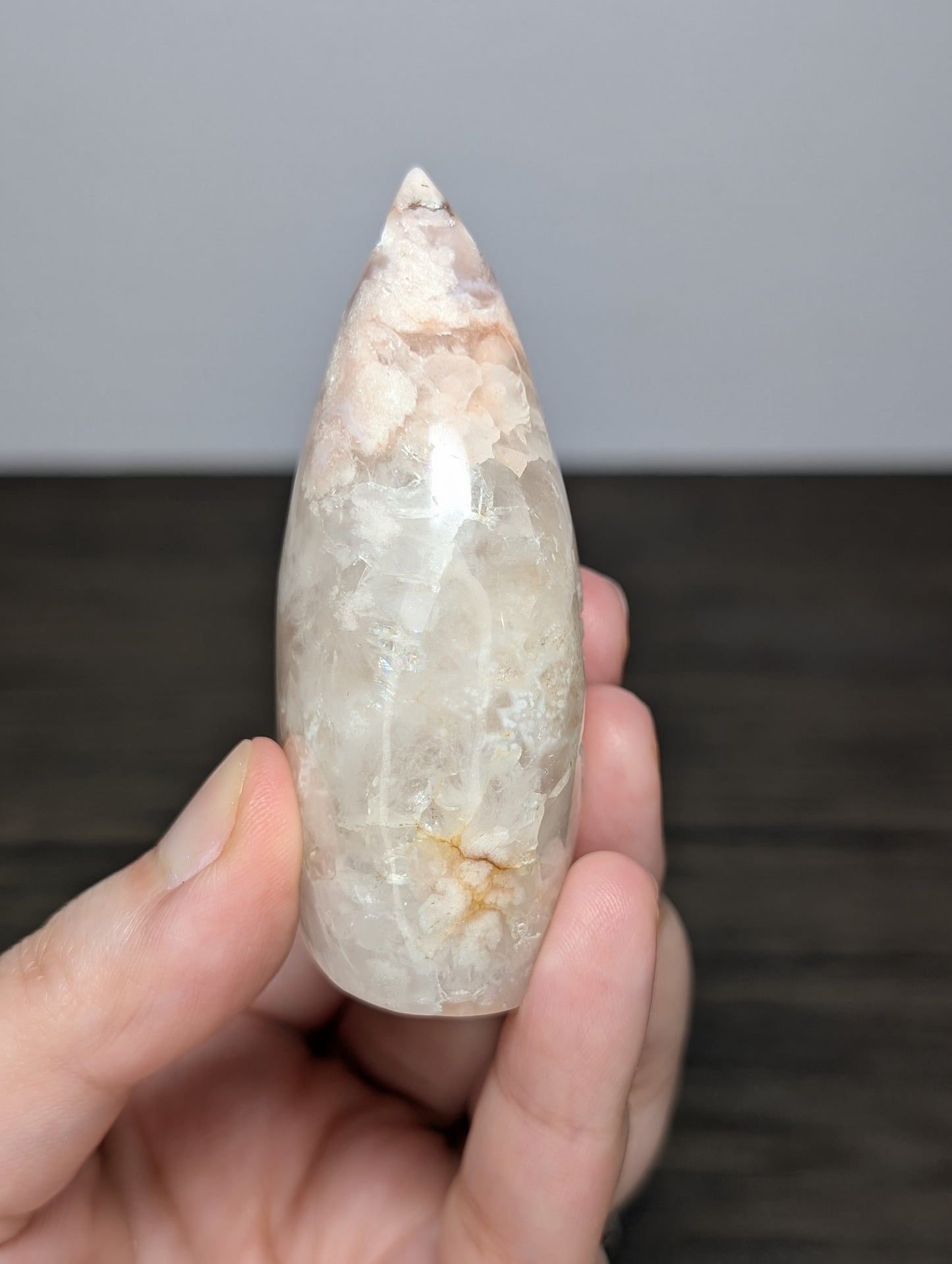 Druzy Flower Agate Flame Point