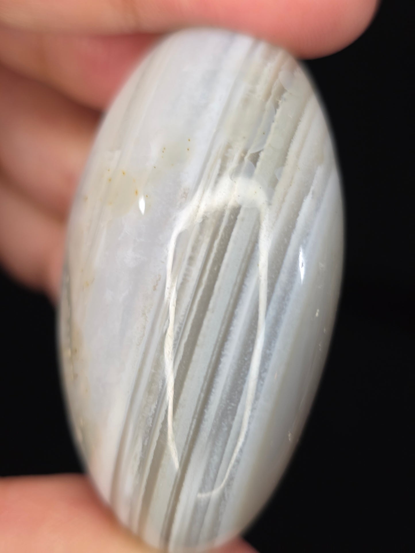 Banded Agate Palm Stone