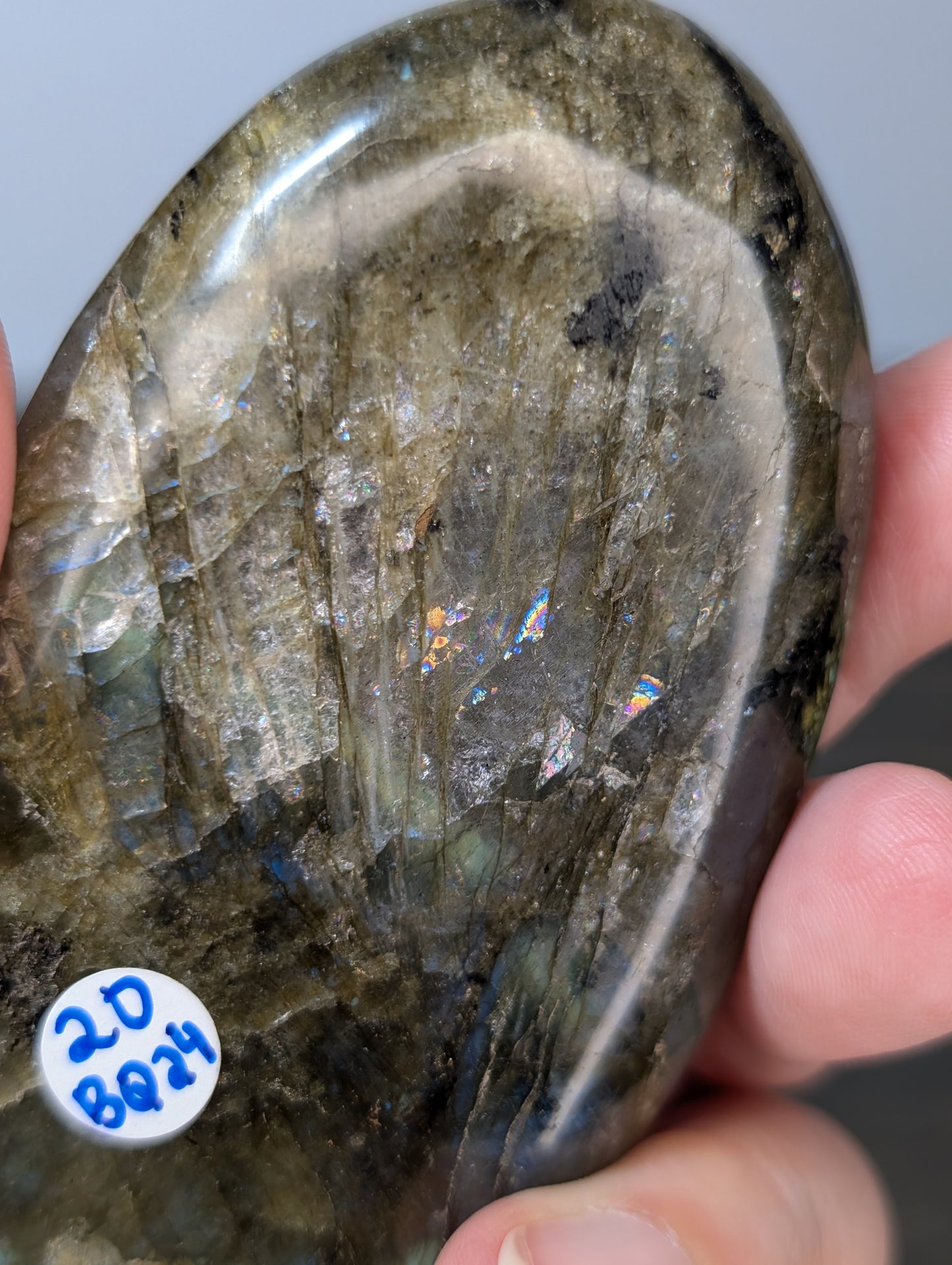 Large Labradorite Palm Stone