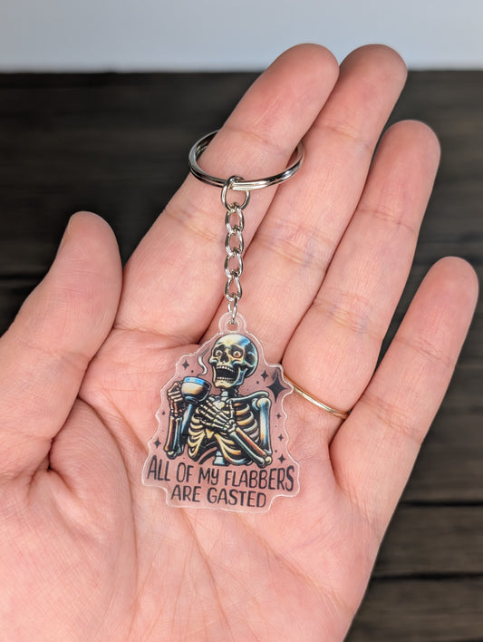 All of My Flabbers Keychain