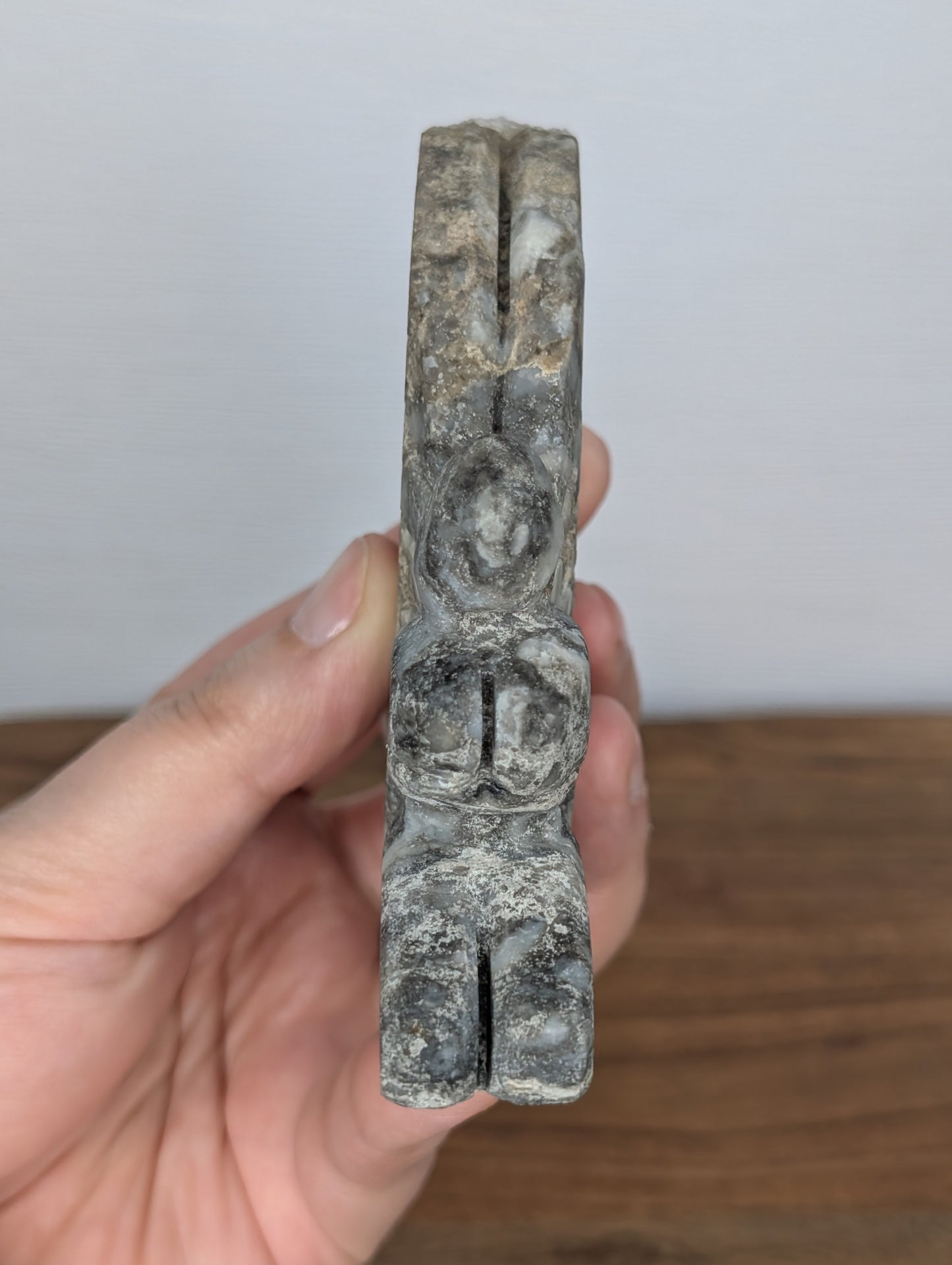 Chrysanthemum Quartz Cluster Fairy Carving (BK41)