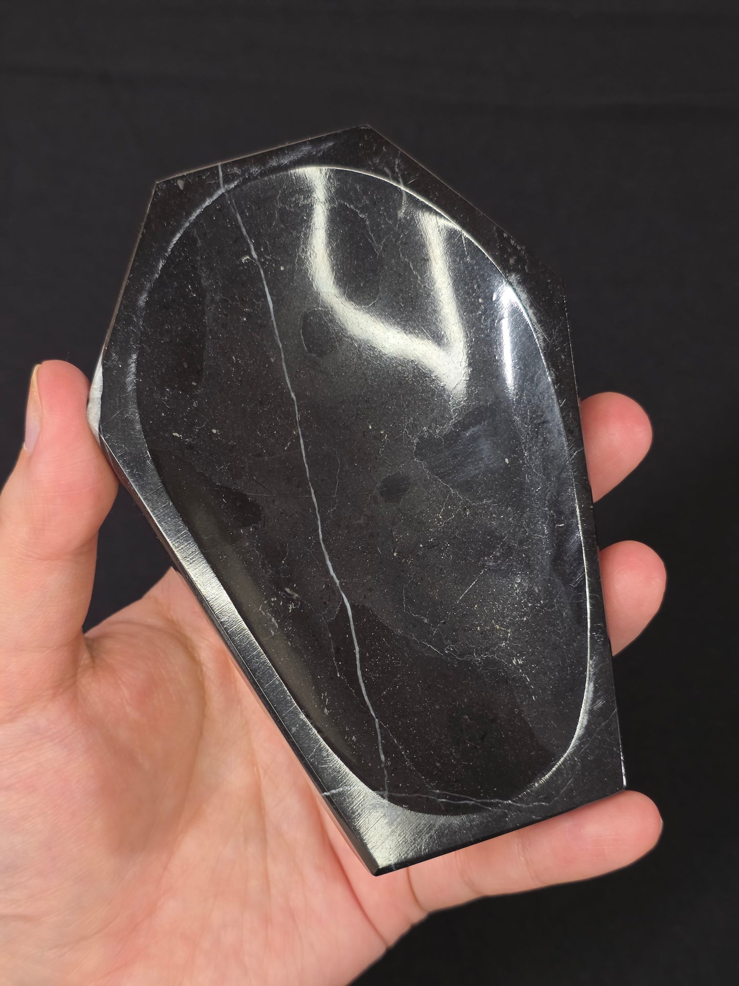Black Marble Coffin Bowl