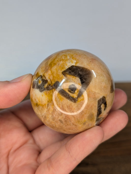 Peach Moonstone Sphere (Z13)