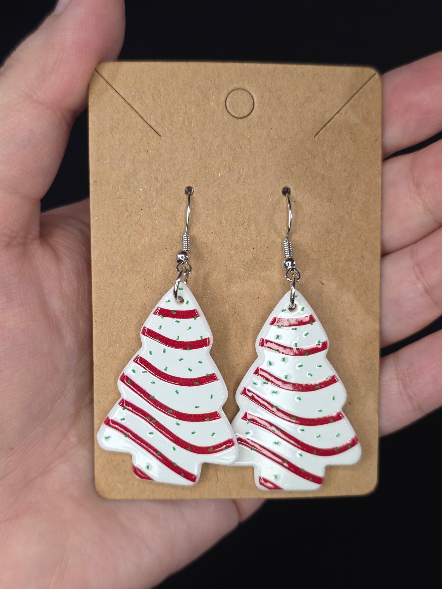 Tree Cake Acrylic Earrings