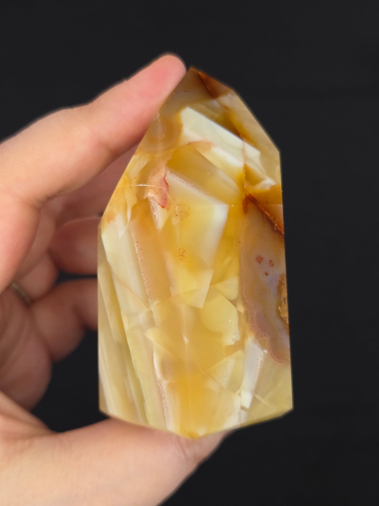 Chunky Banded Carnelian Tower