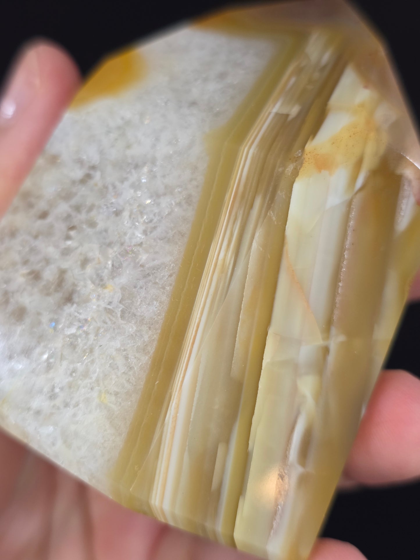 Chunky Banded Carnelian Tower