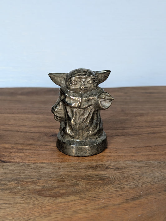 Pyrite Grogu Carving