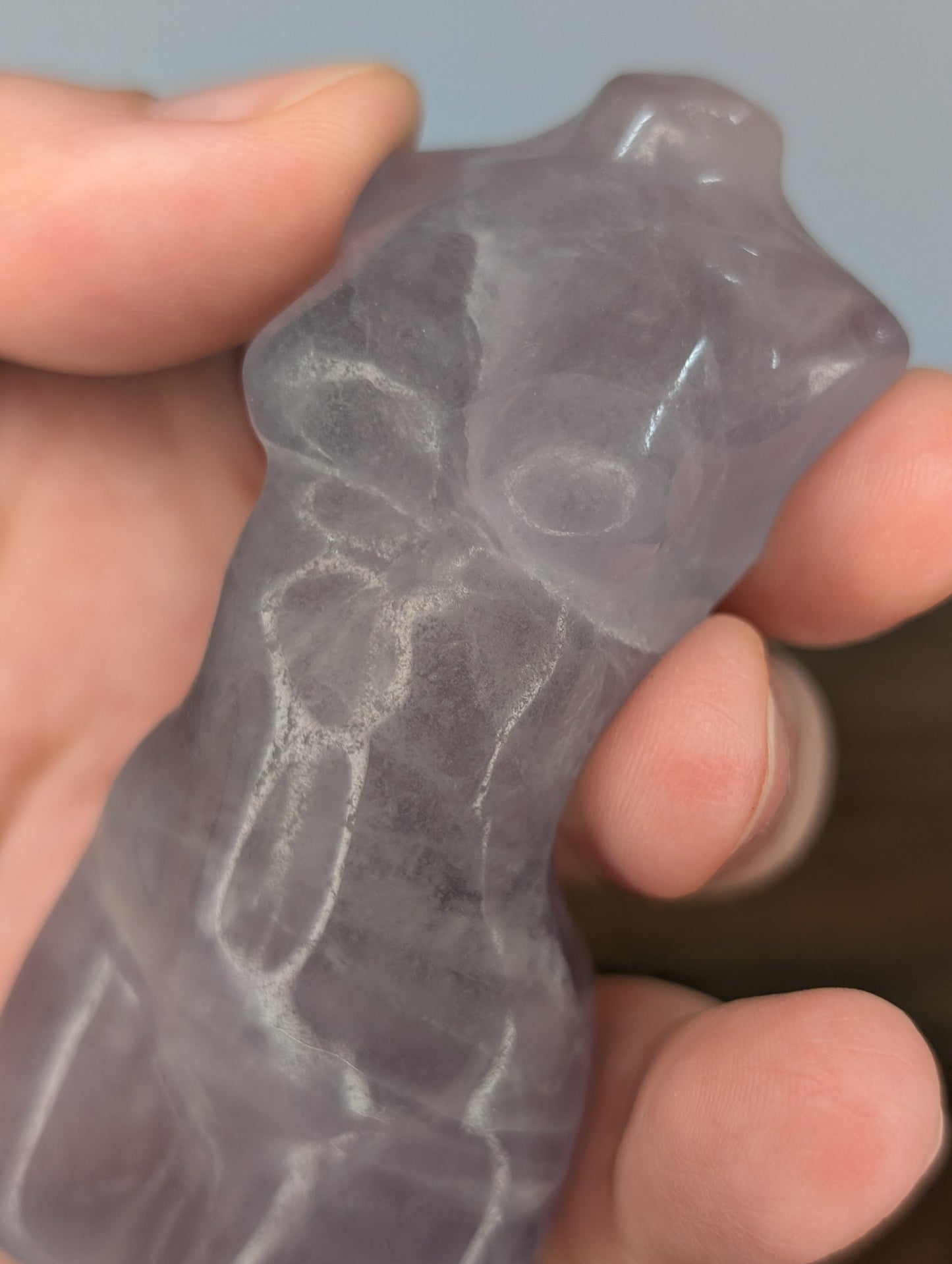 Fluorite Goddess Body Carving